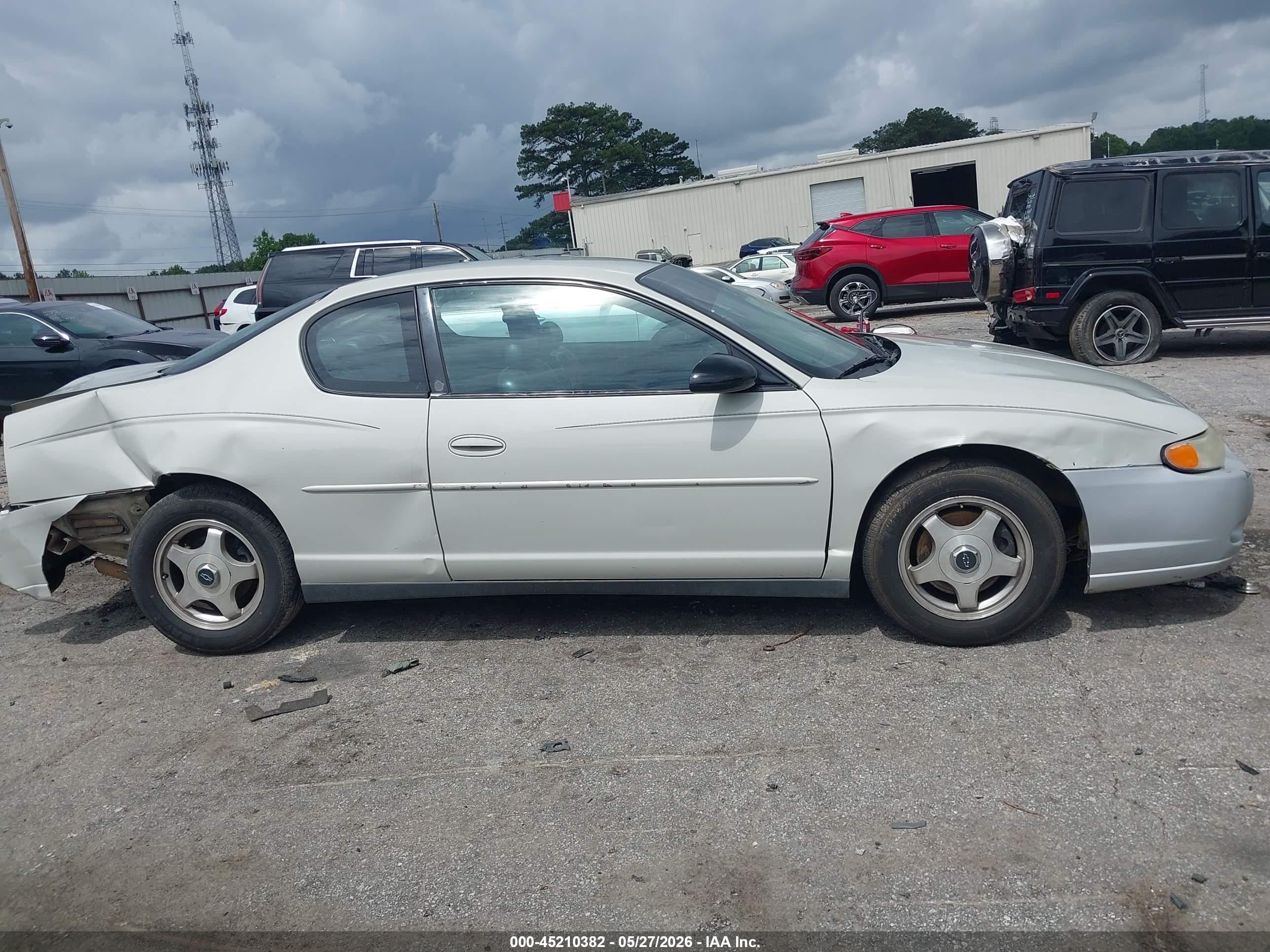 2004 Chevrolet Monte Carlo Ls Cream vin: 2G1WW12EX49379018