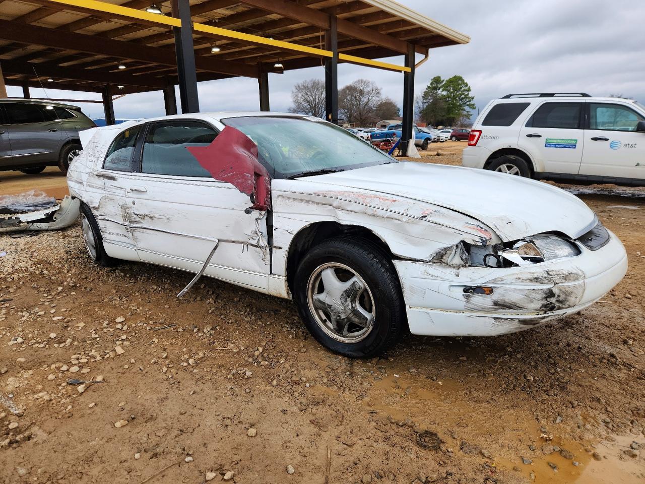 1999 Chevrolet Monte Carlo Ls White vin: 2G1WW12M0X9283491