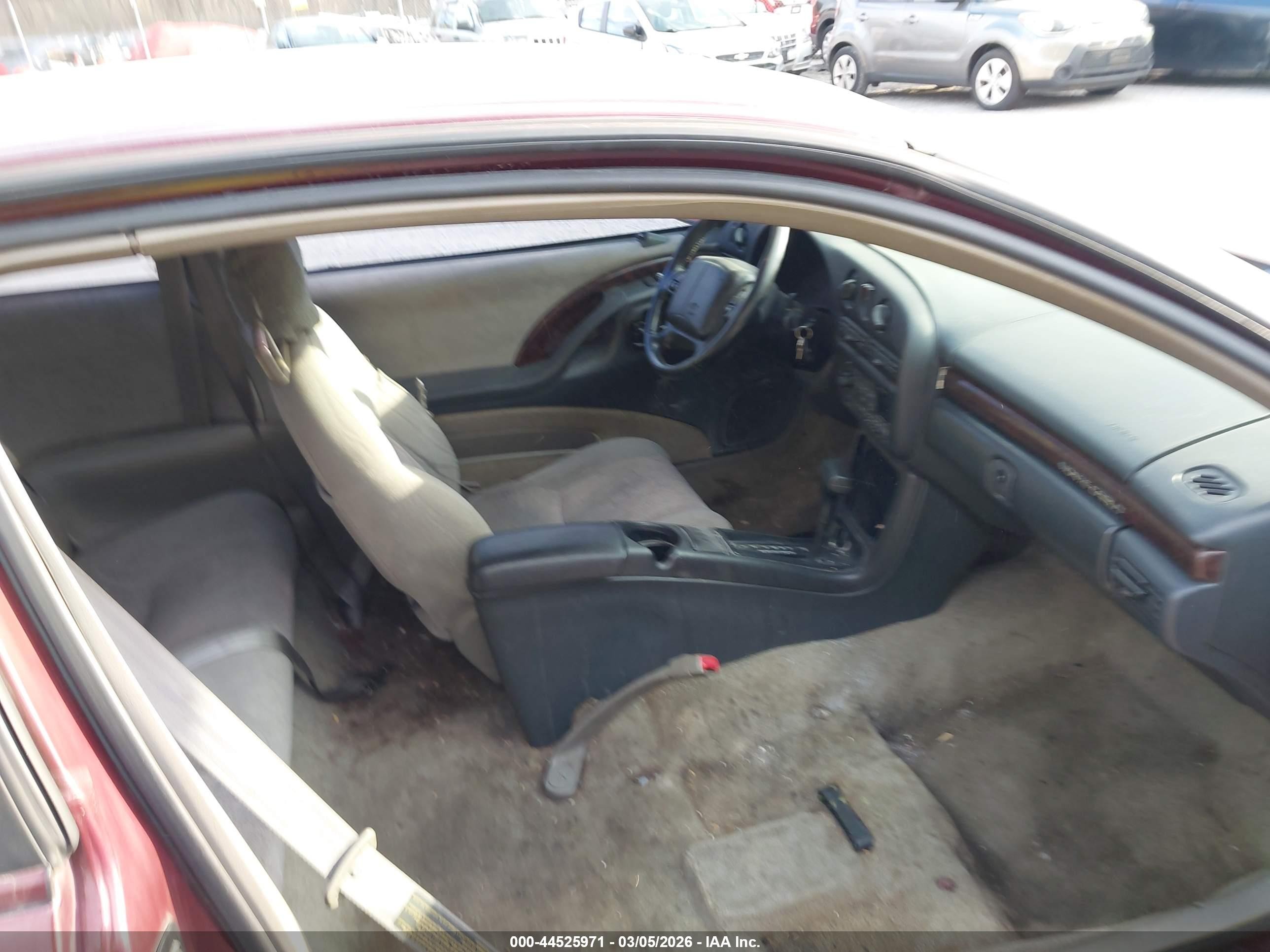 1998 Chevrolet Monte Carlo Ls Burgundy vin: 2G1WW12M1W9157008
