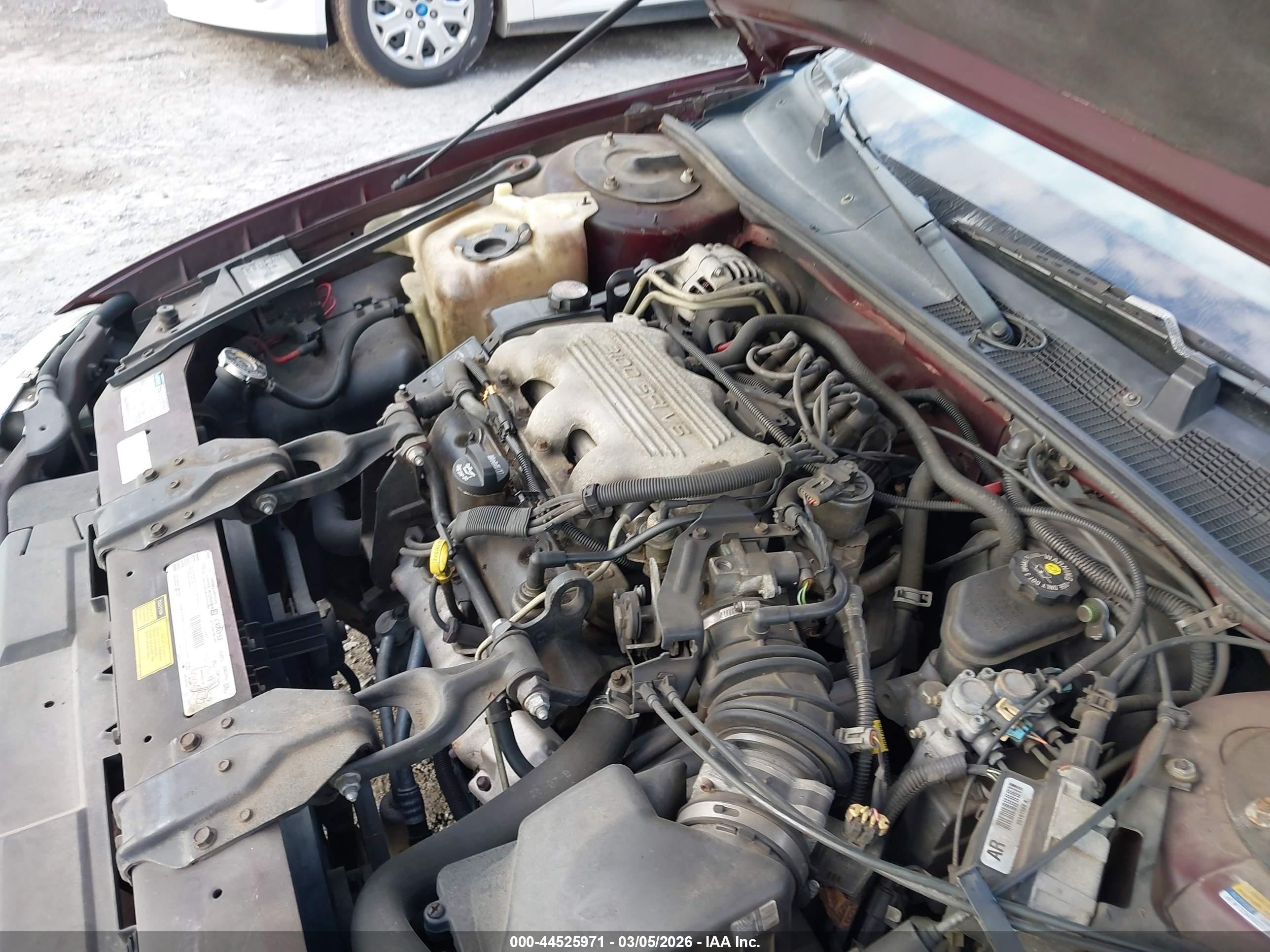 1998 Chevrolet Monte Carlo Ls Burgundy vin: 2G1WW12M1W9157008
