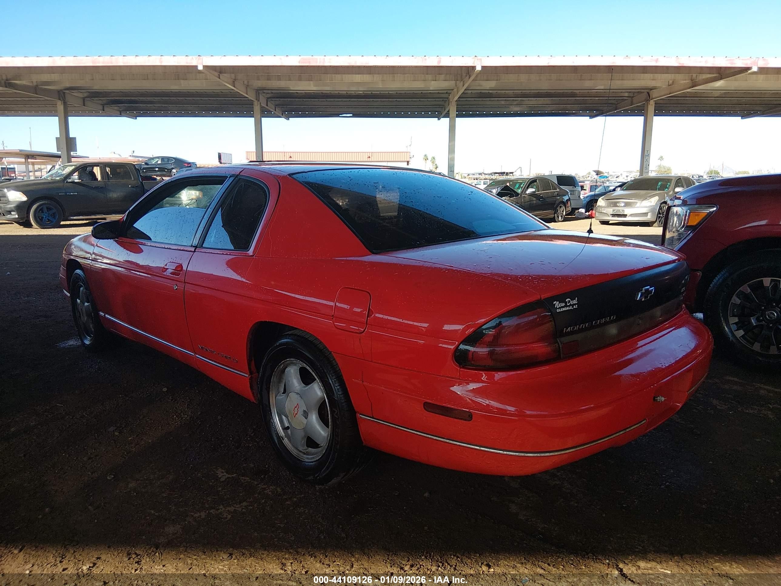 1997 Chevrolet Monte Carlo Ls Cmi Red vin: 2G1WW12M2V9263823
