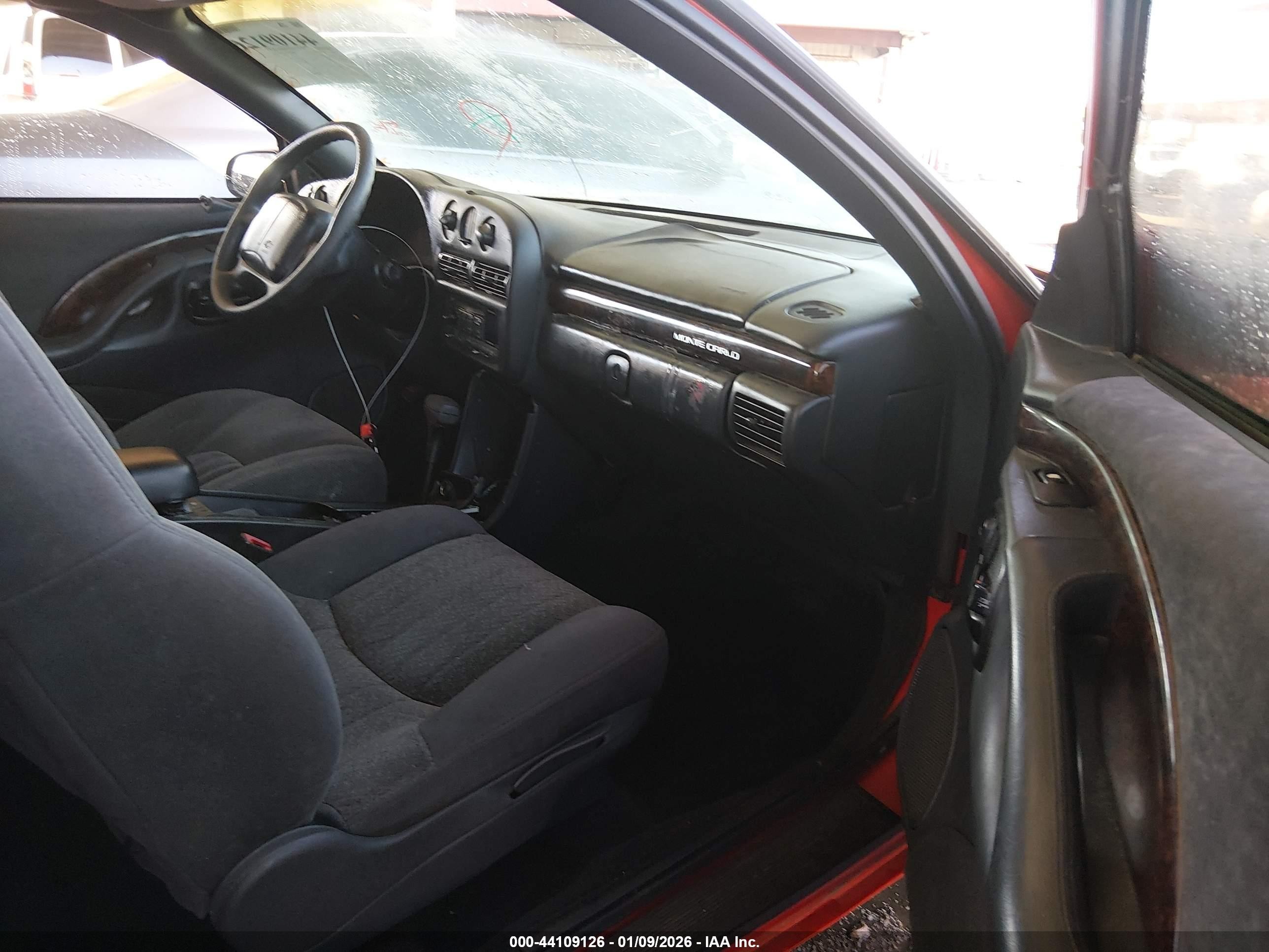 1997 Chevrolet Monte Carlo Ls Cmi Red vin: 2G1WW12M2V9263823
