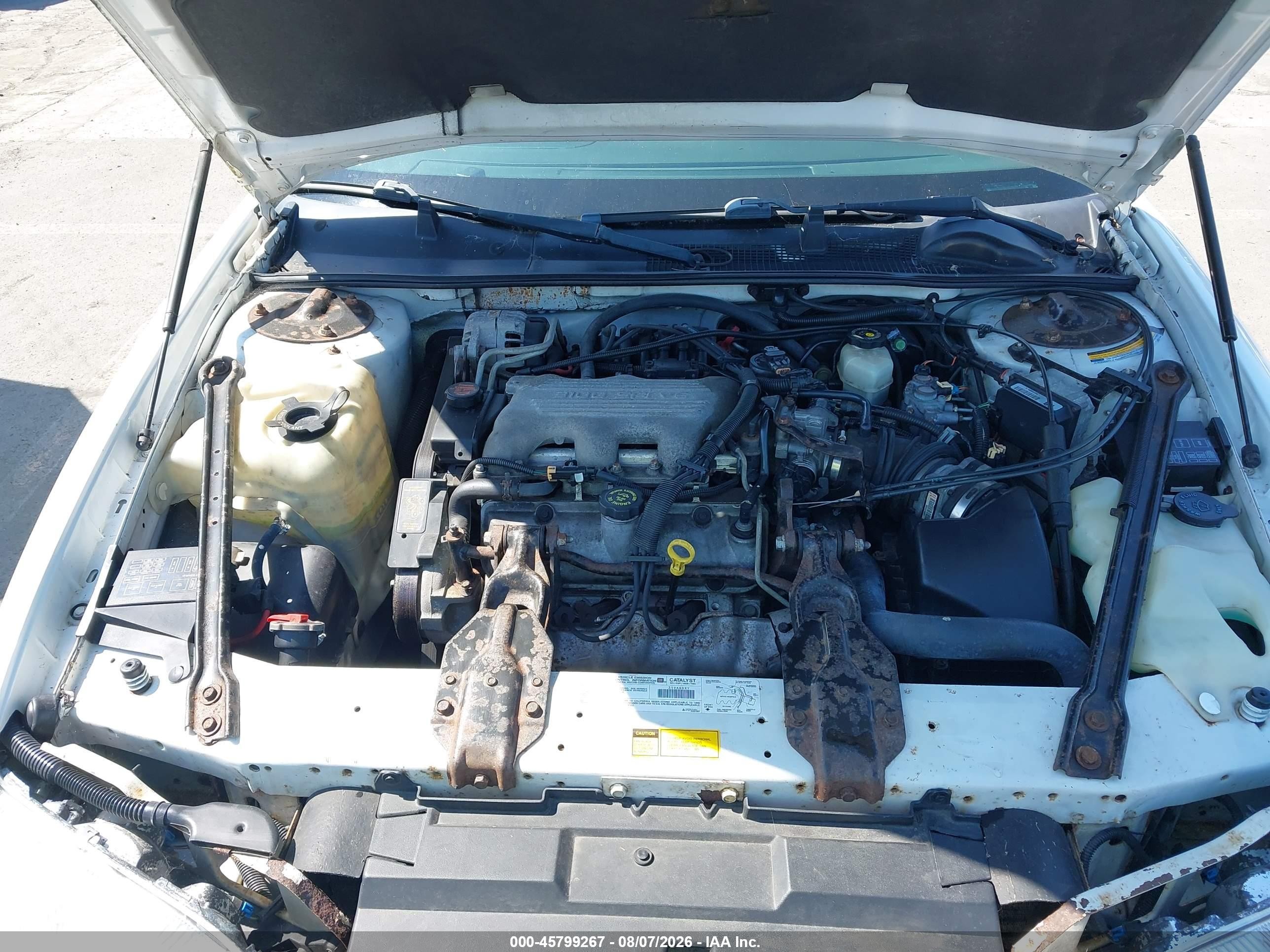 1999 Chevrolet Monte Carlo Ls Белый vin: 2G1WW12M3X9279760