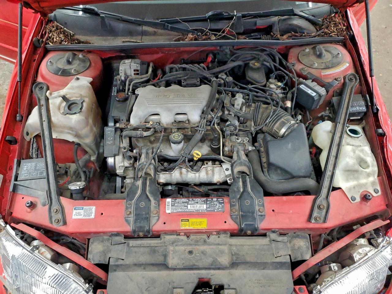 1995 Chevrolet Monte Carlo Ls Red vin: 2G1WW12M4S9206180