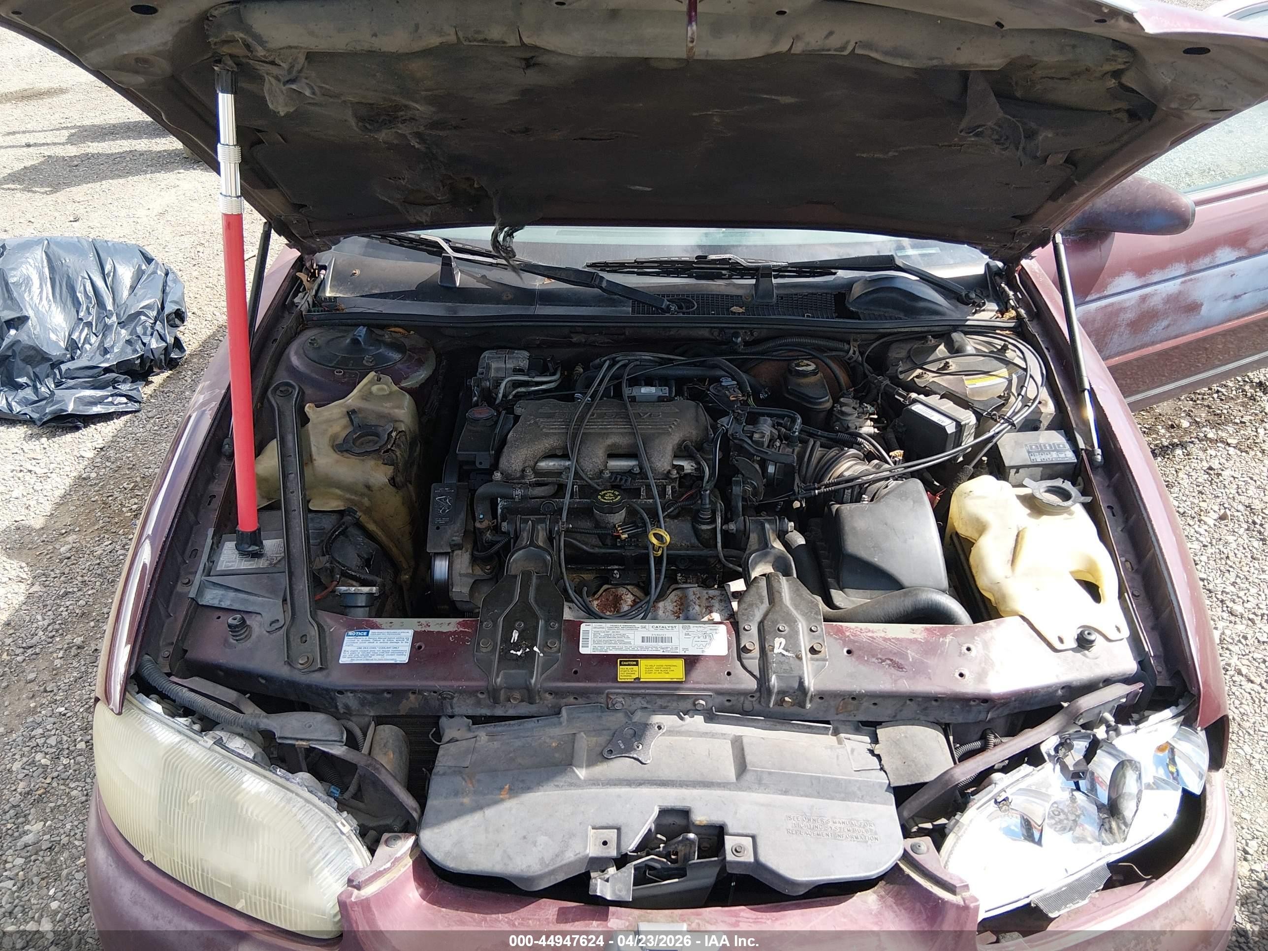 1996 Chevrolet Monte Carlo Ls Burgundy vin: 2G1WW12M5T9311828