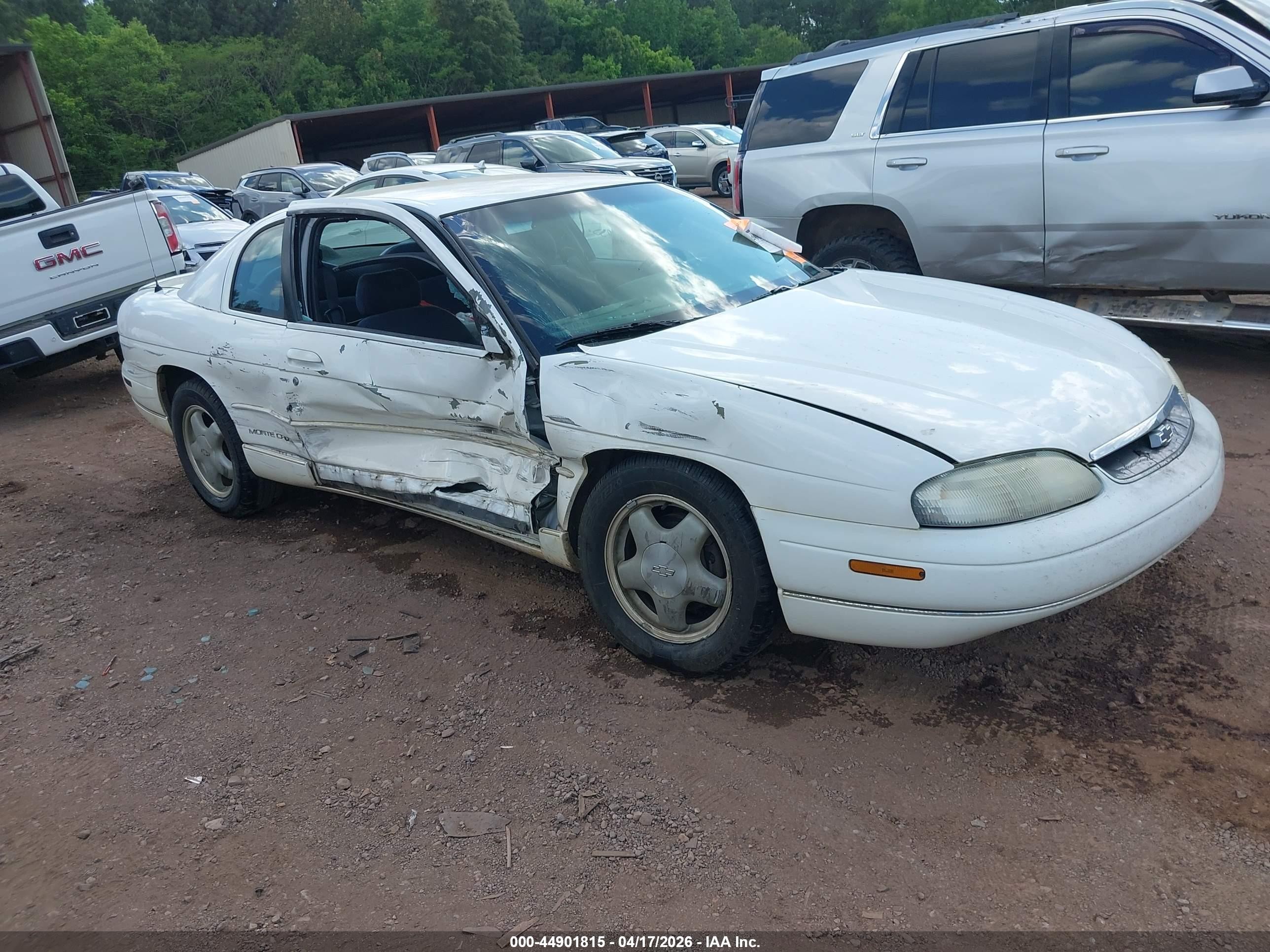 1997 Chevrolet Monte Carlo Ls White vin: 2G1WW12M5V9323142