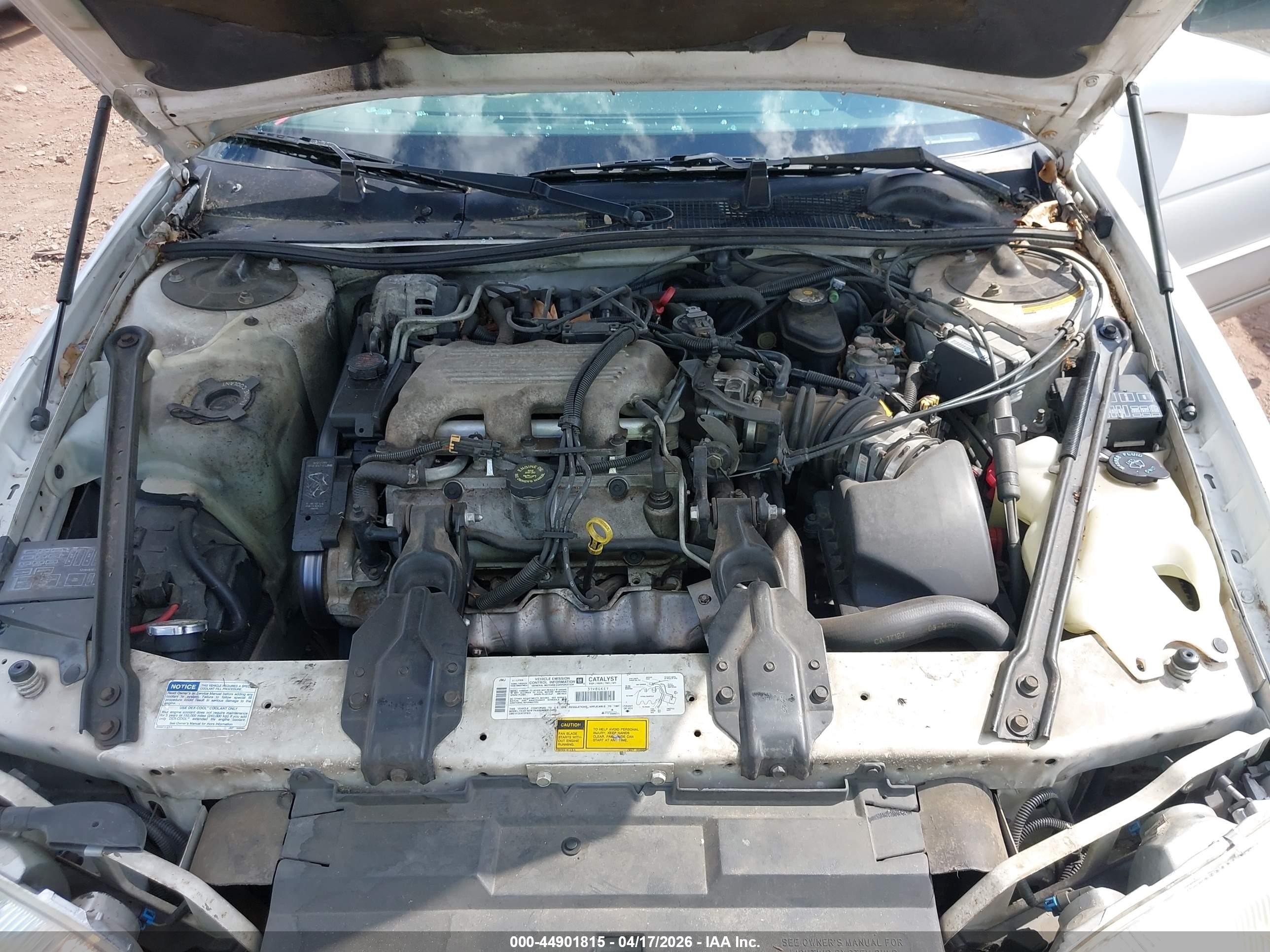 1997 Chevrolet Monte Carlo Ls White vin: 2G1WW12M5V9323142