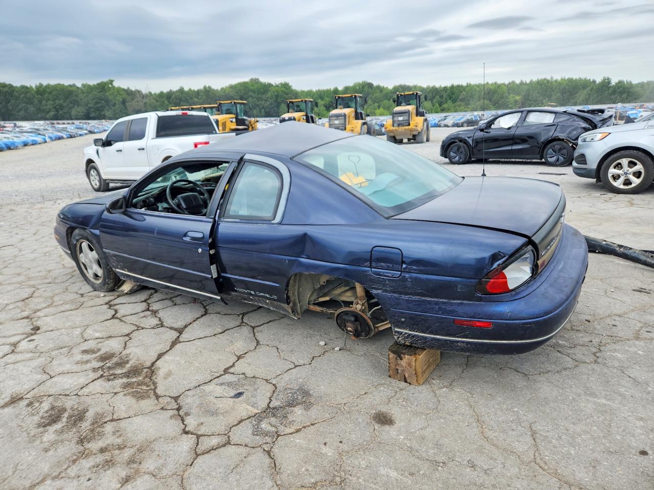 1998 Chevrolet Monte Carlo Ls Синий vin: 2G1WW12M5W9191100