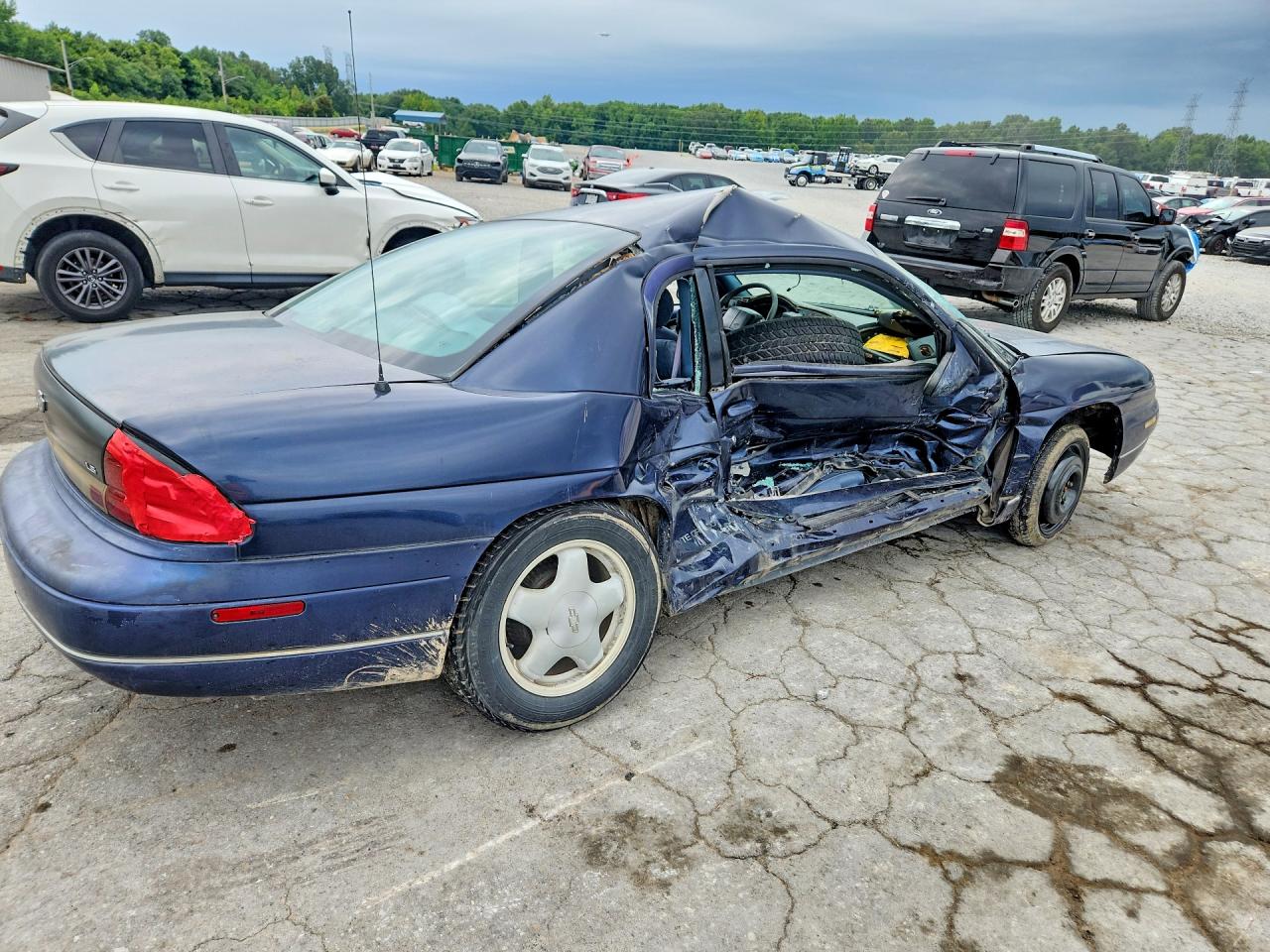 1998 Chevrolet Monte Carlo Ls Синий vin: 2G1WW12M5W9191100