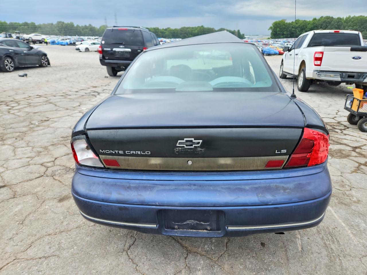1998 Chevrolet Monte Carlo Ls Синий vin: 2G1WW12M5W9191100