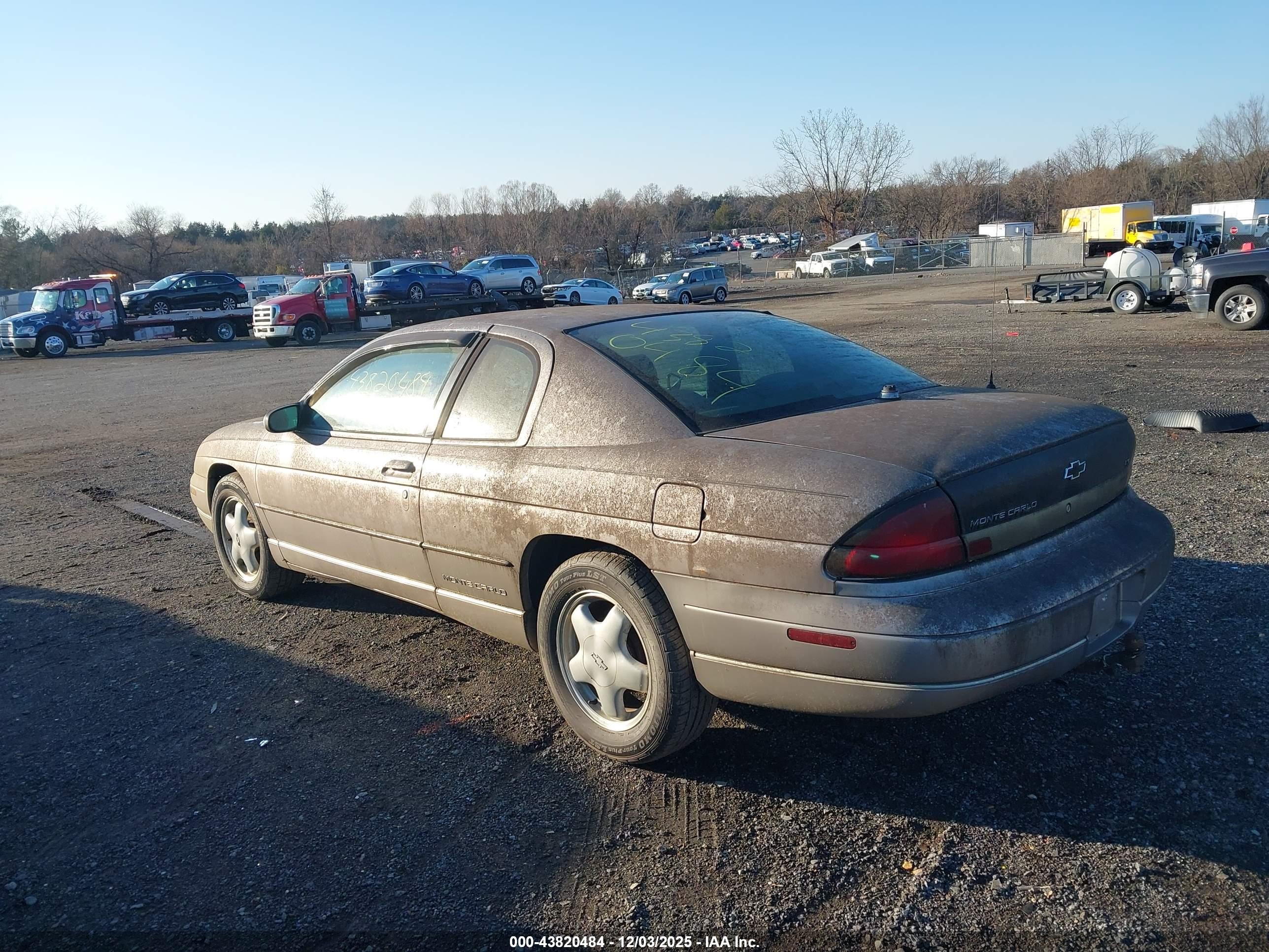 1997 Chevrolet Monte Carlo Ls Silver vin: 2G1WW12M6V9195493