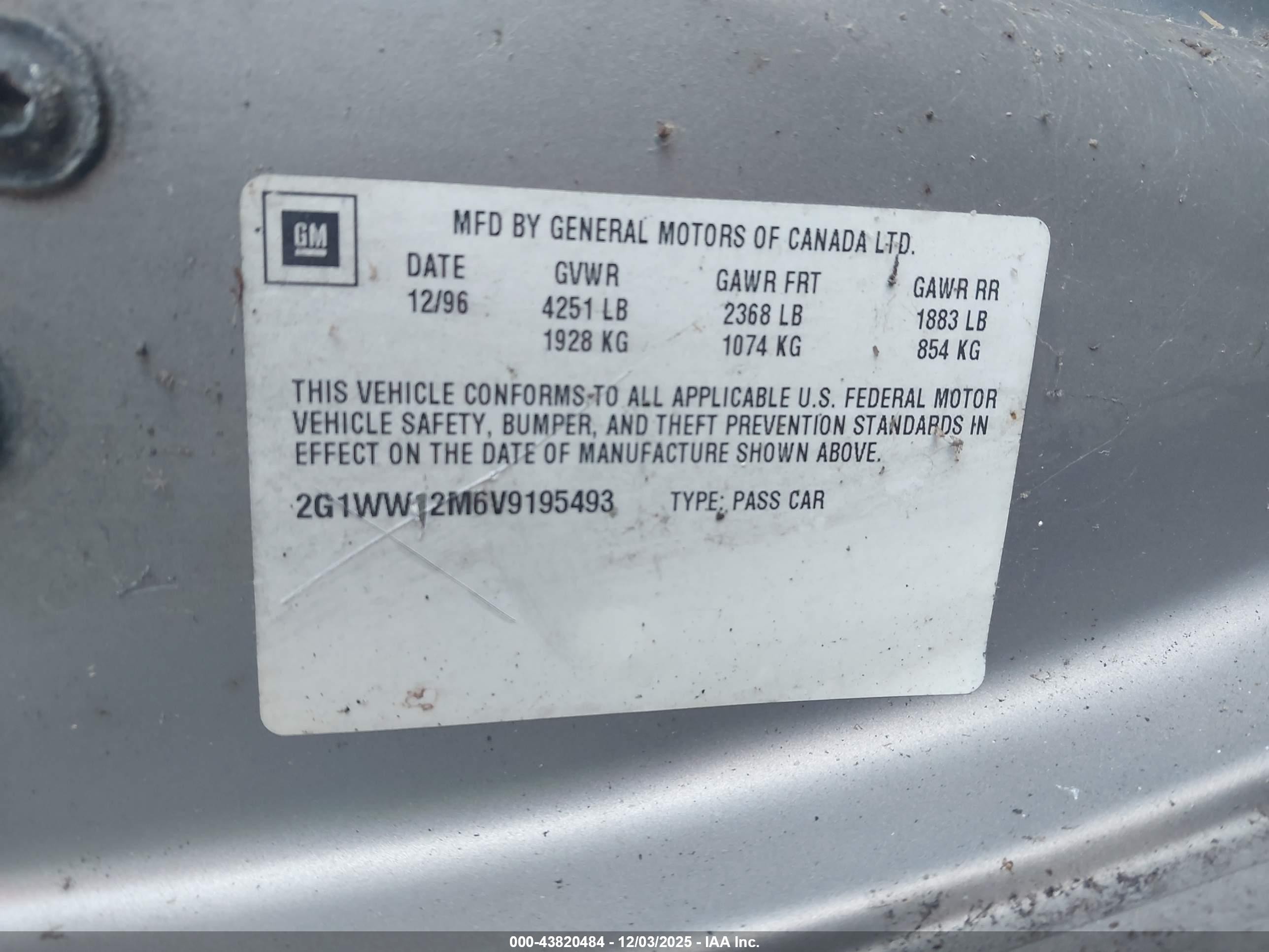 1997 Chevrolet Monte Carlo Ls Silver vin: 2G1WW12M6V9195493