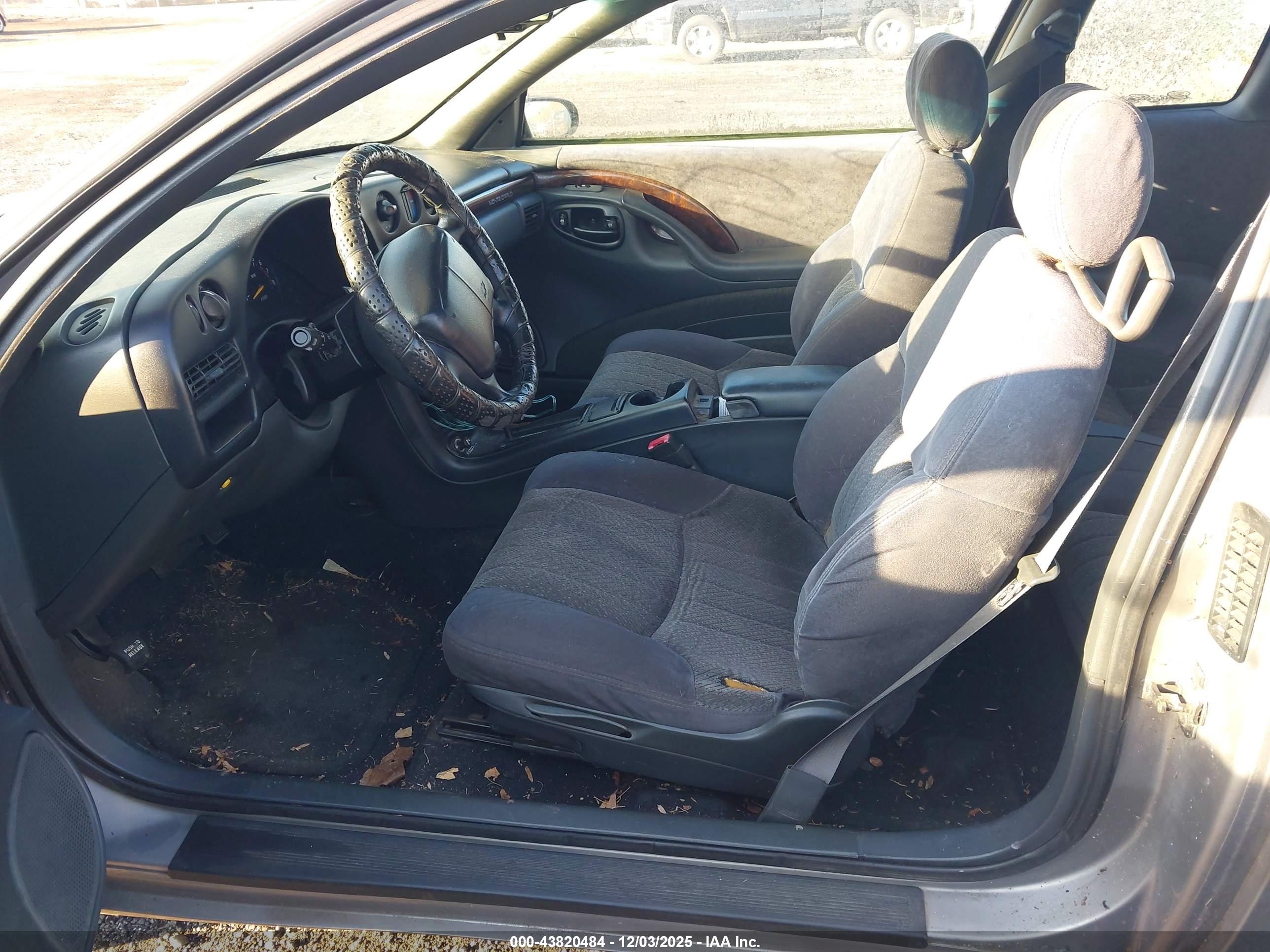 1997 Chevrolet Monte Carlo Ls Silver vin: 2G1WW12M6V9195493