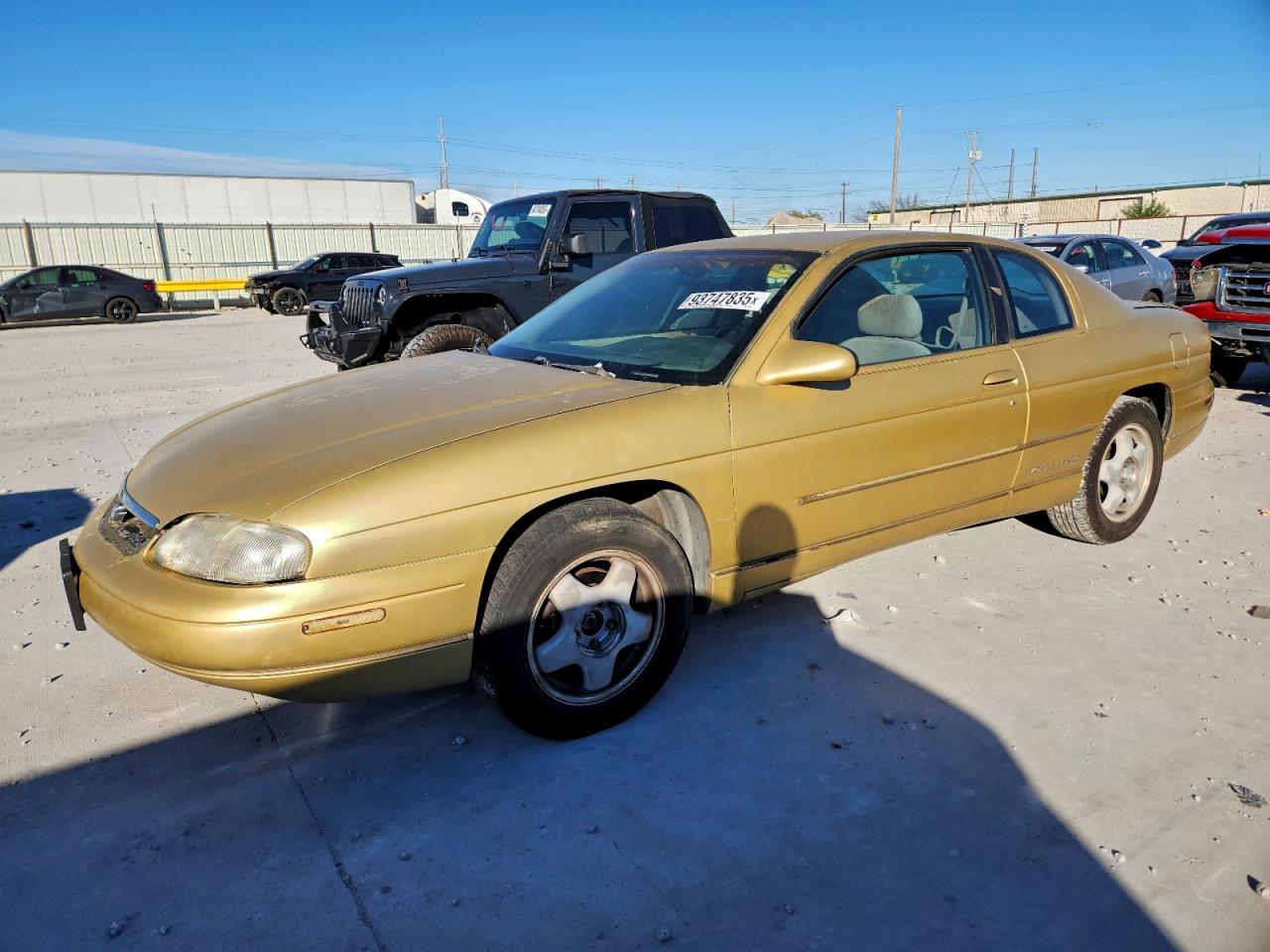 1998 Chevrolet Monte Carlo Ls Золотой vin: 2G1WW12M6W9160468