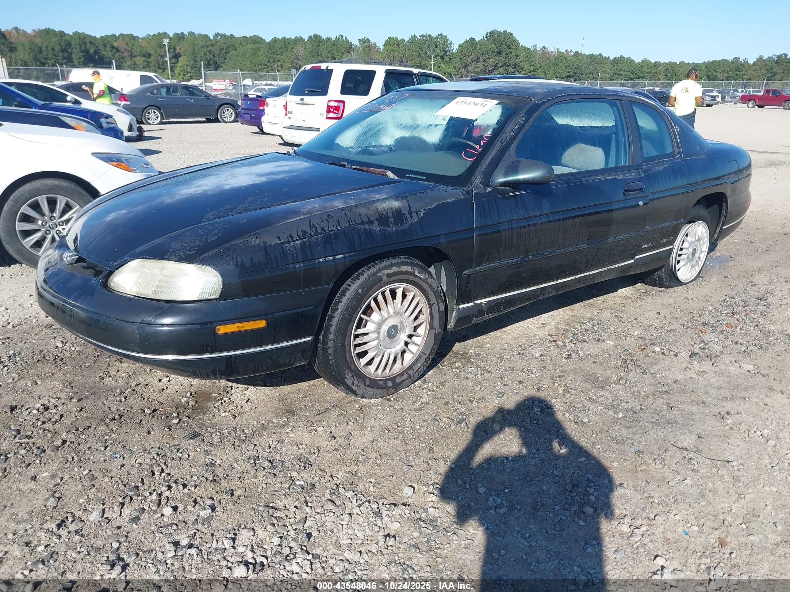 1995 Chevrolet Monte Carlo Ls Black vin: 2G1WW12M7S9149408
