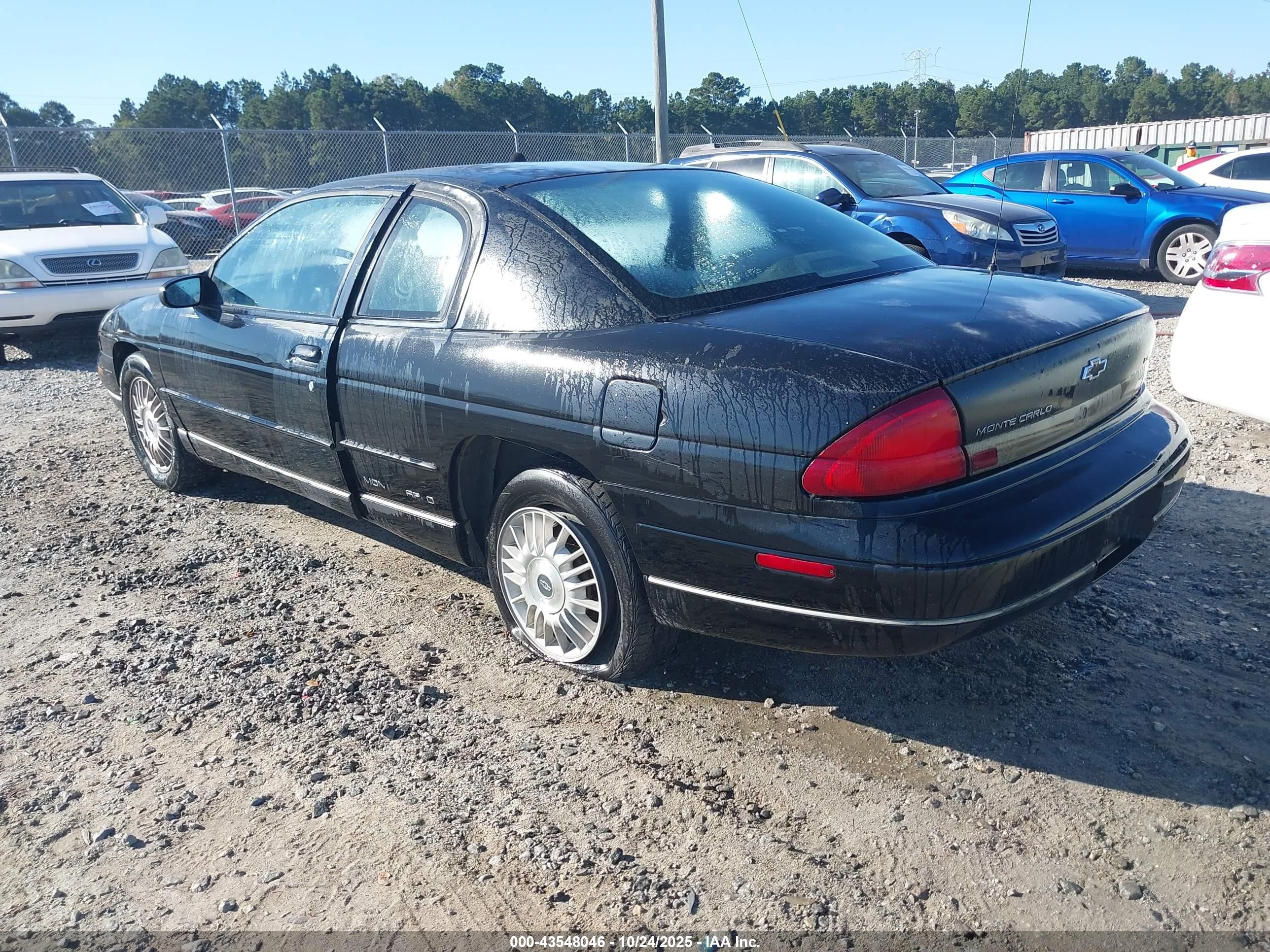 1995 Chevrolet Monte Carlo Ls Black vin: 2G1WW12M7S9149408