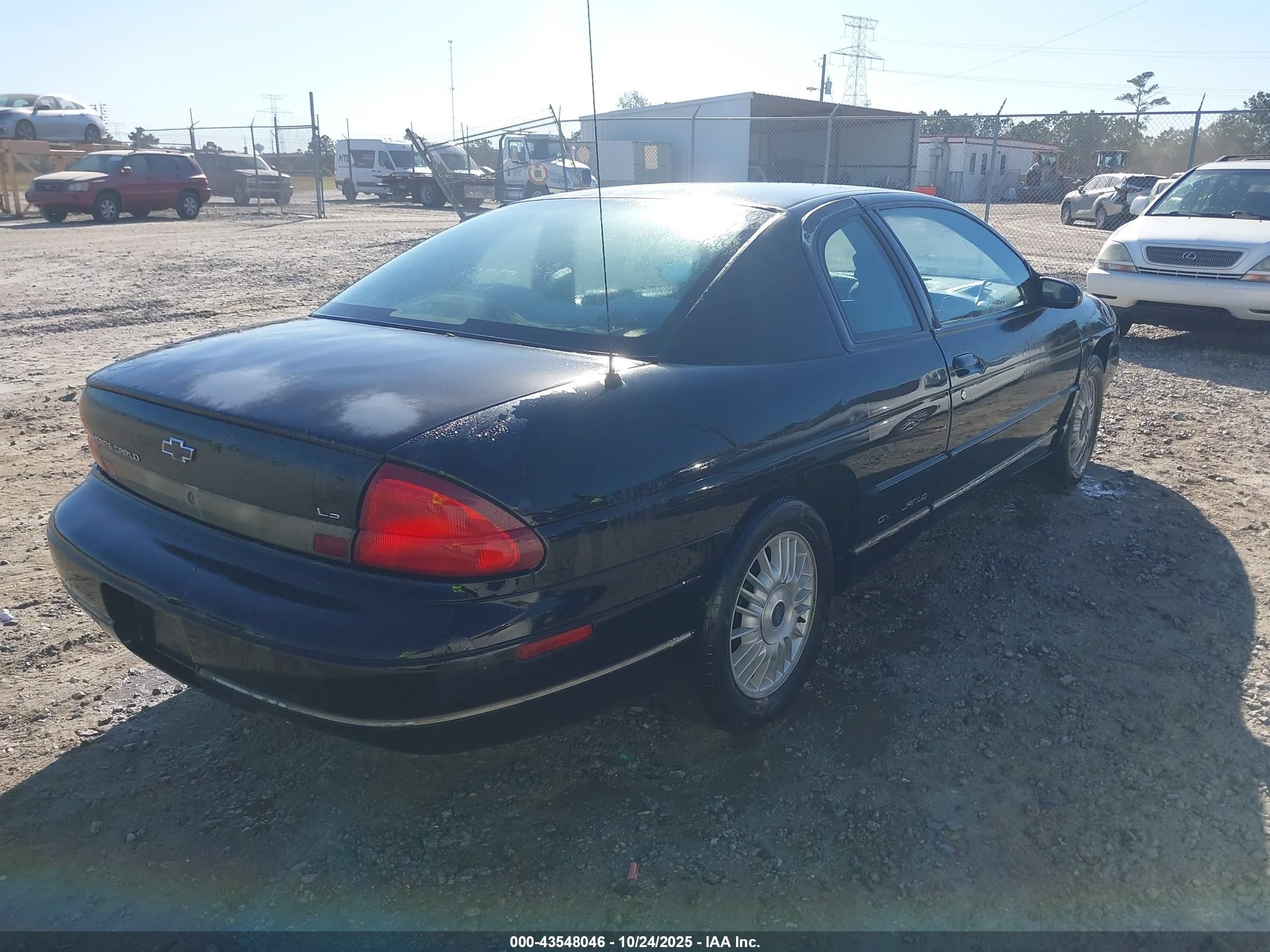 1995 Chevrolet Monte Carlo Ls Black vin: 2G1WW12M7S9149408