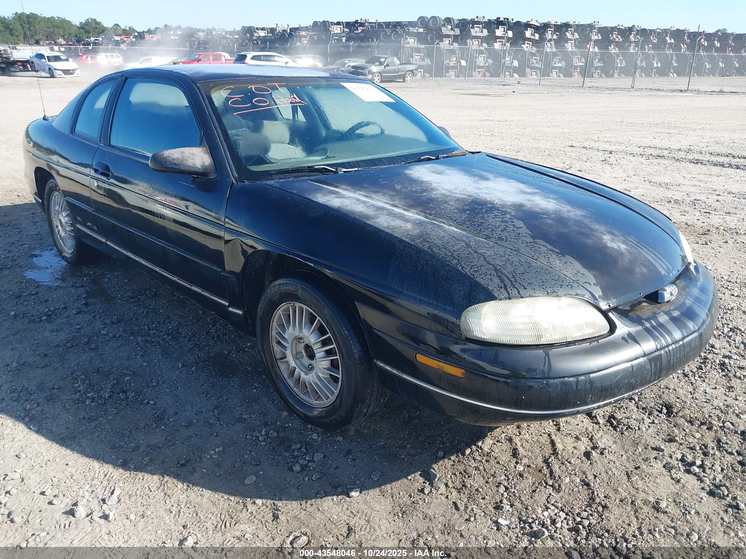 1995 Chevrolet Monte Carlo Ls Black vin: 2G1WW12M7S9149408