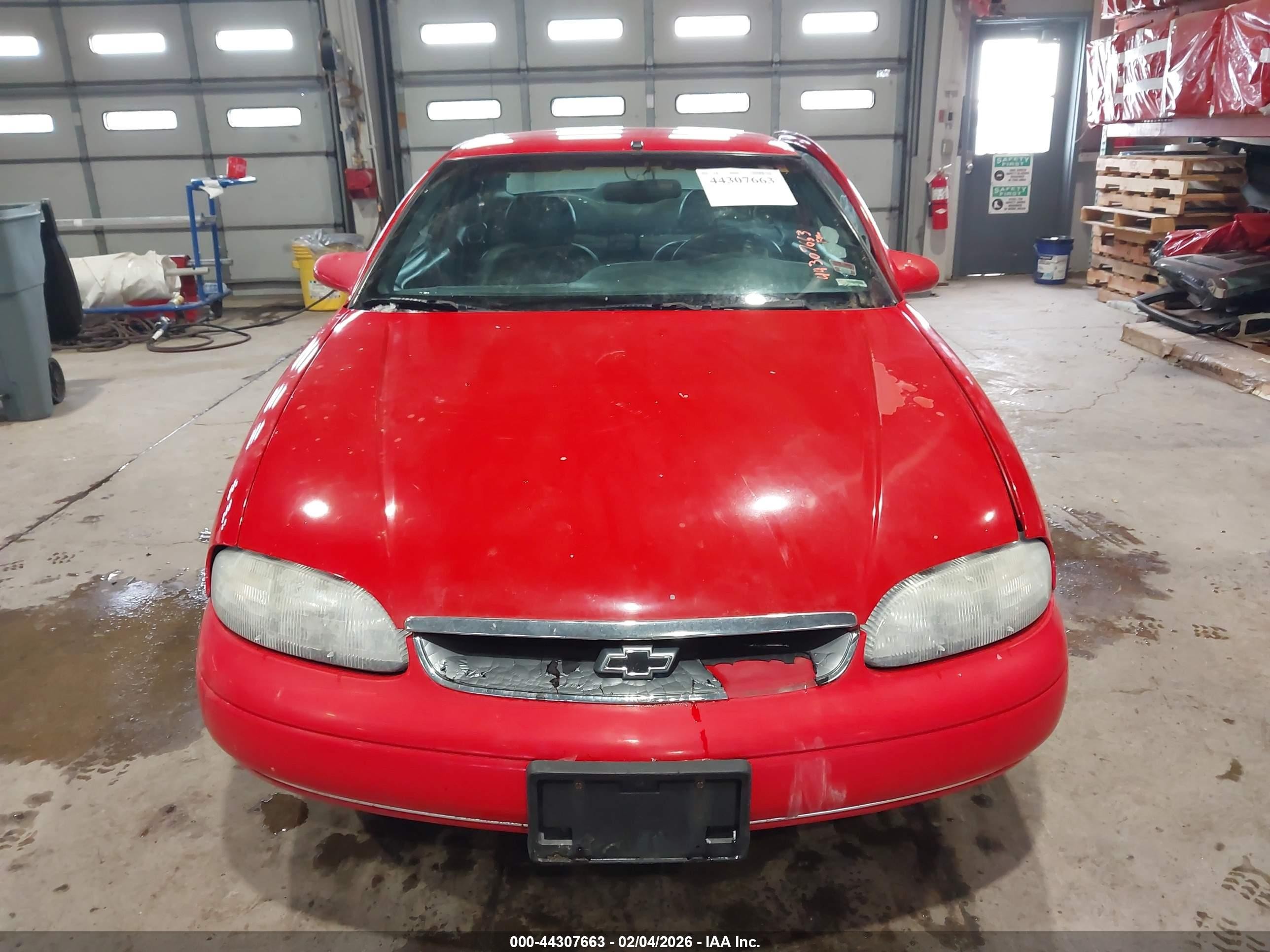 1999 Chevrolet Monte Carlo Ls Красный vin: 2G1WW12M7X9292463