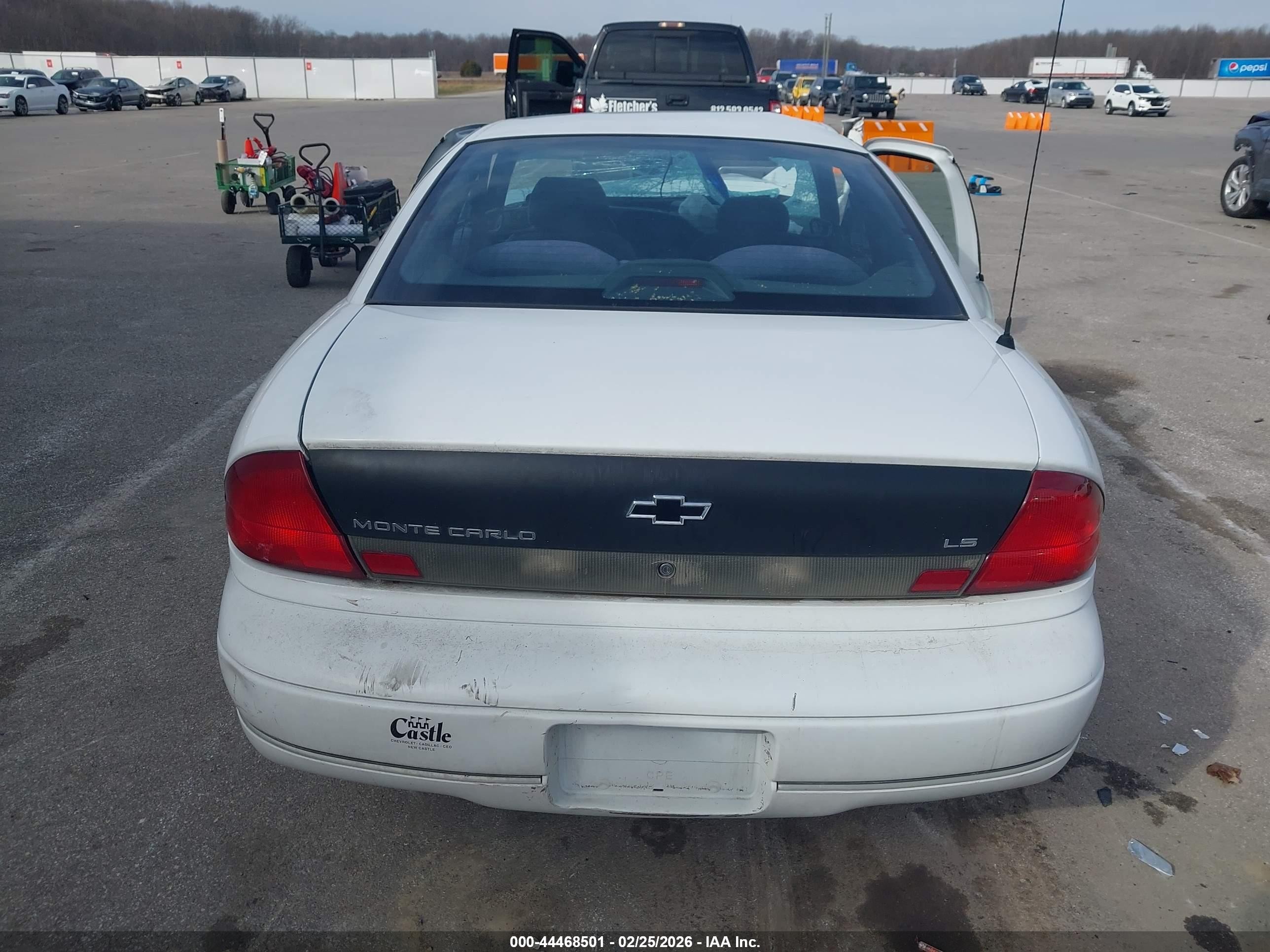 1995 Chevrolet Monte Carlo Ls White vin: 2G1WW12MXS9179714