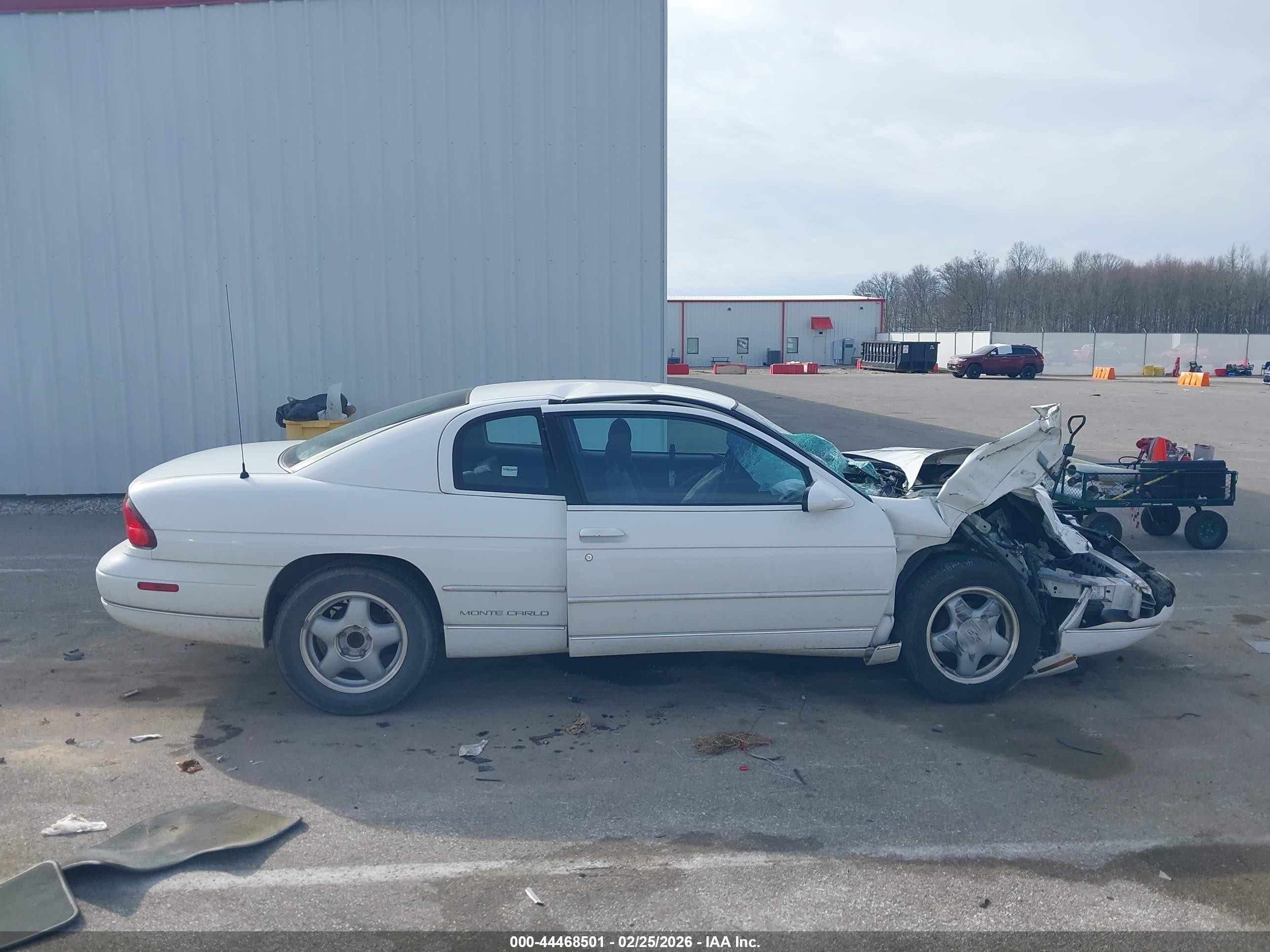 1995 Chevrolet Monte Carlo Ls White vin: 2G1WW12MXS9179714