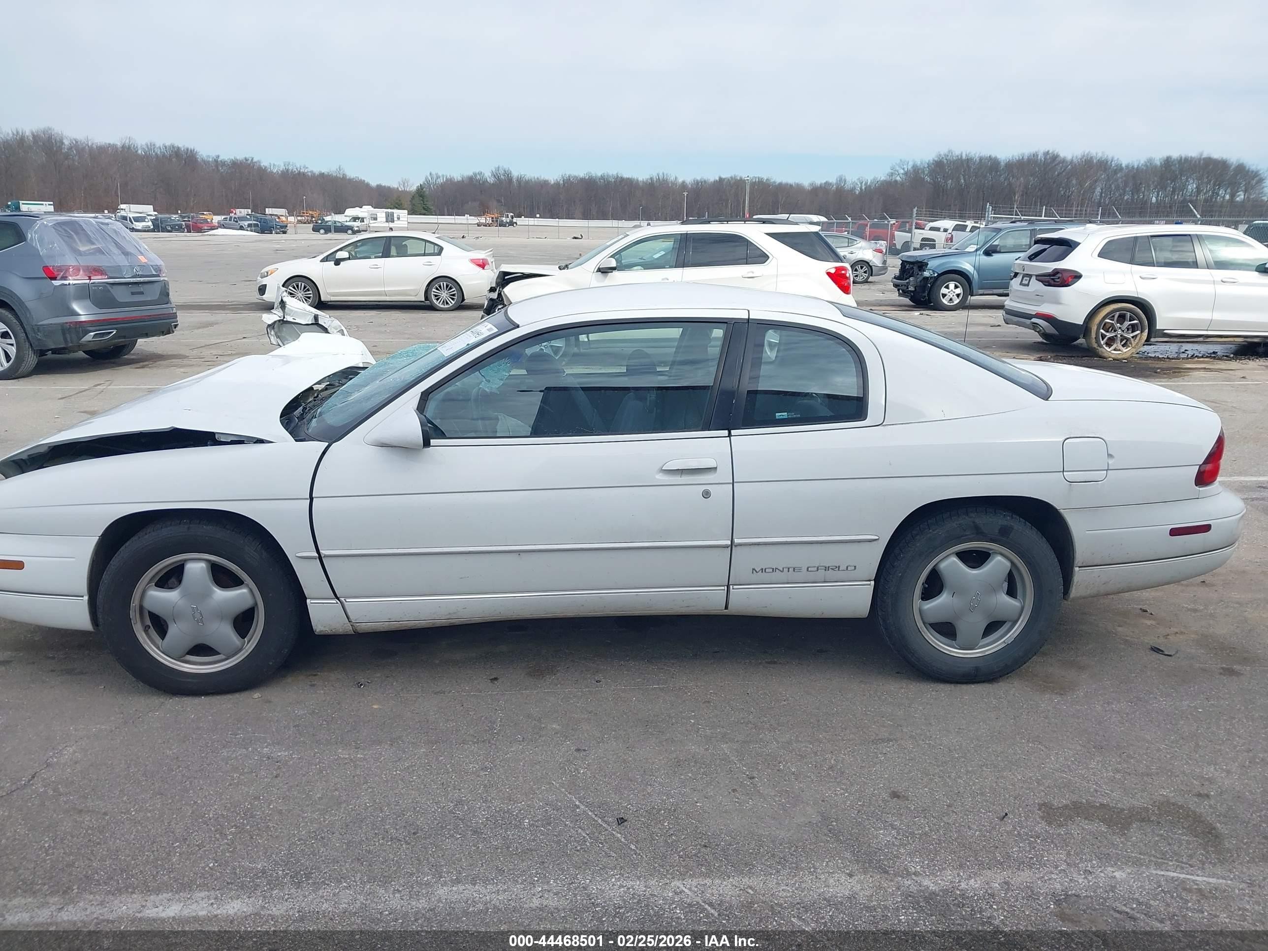 1995 Chevrolet Monte Carlo Ls White vin: 2G1WW12MXS9179714