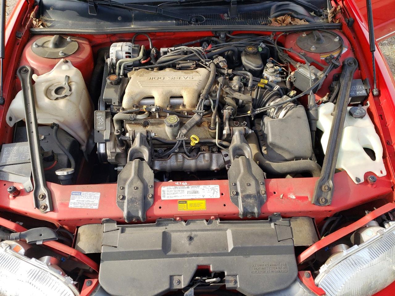 1997 Chevrolet Monte Carlo Ls Red vin: 2G1WW12MXV9103107