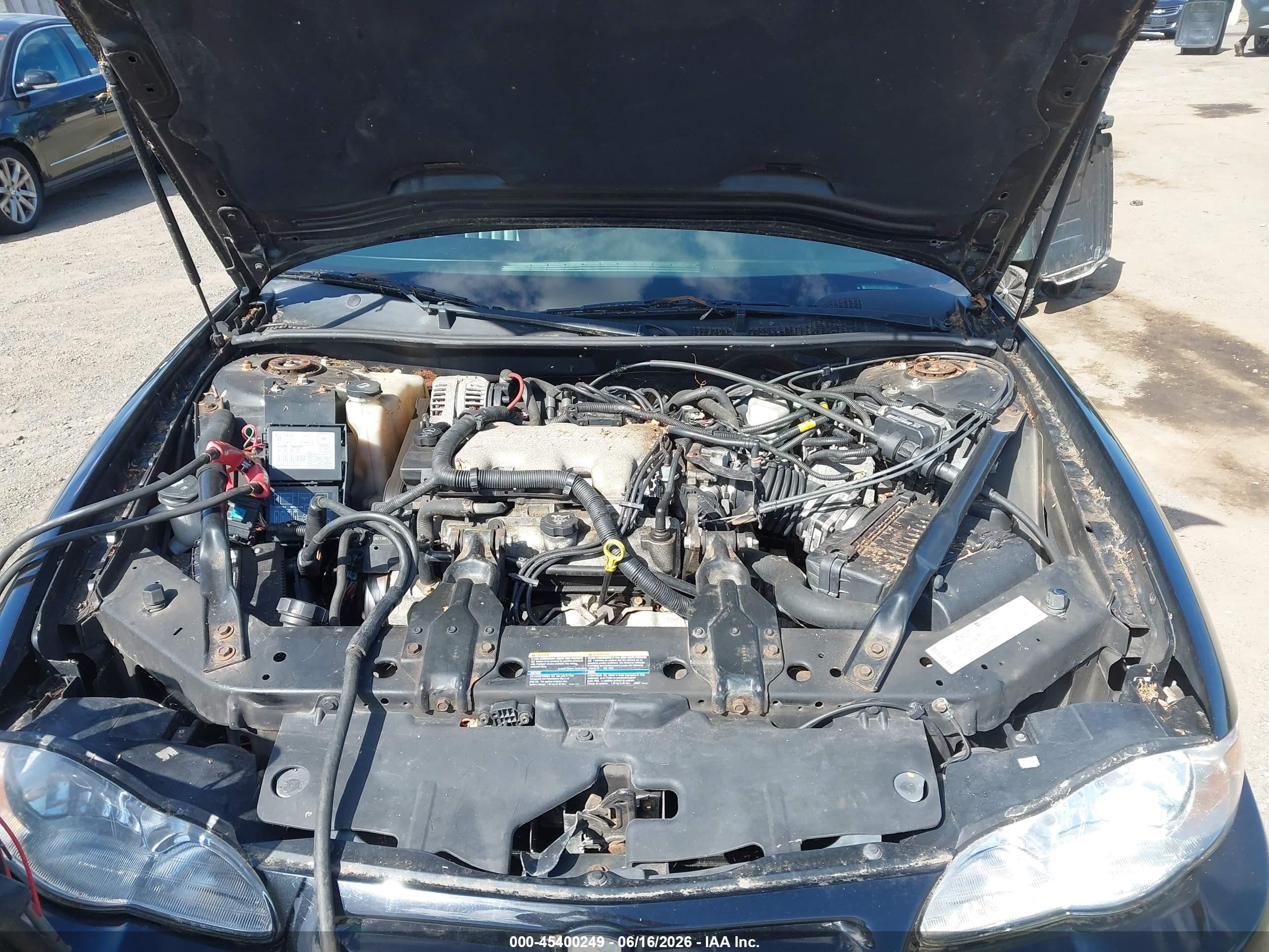 2004 Chevrolet Monte Carlo Ls Black vin: 2G1WW15E649308264