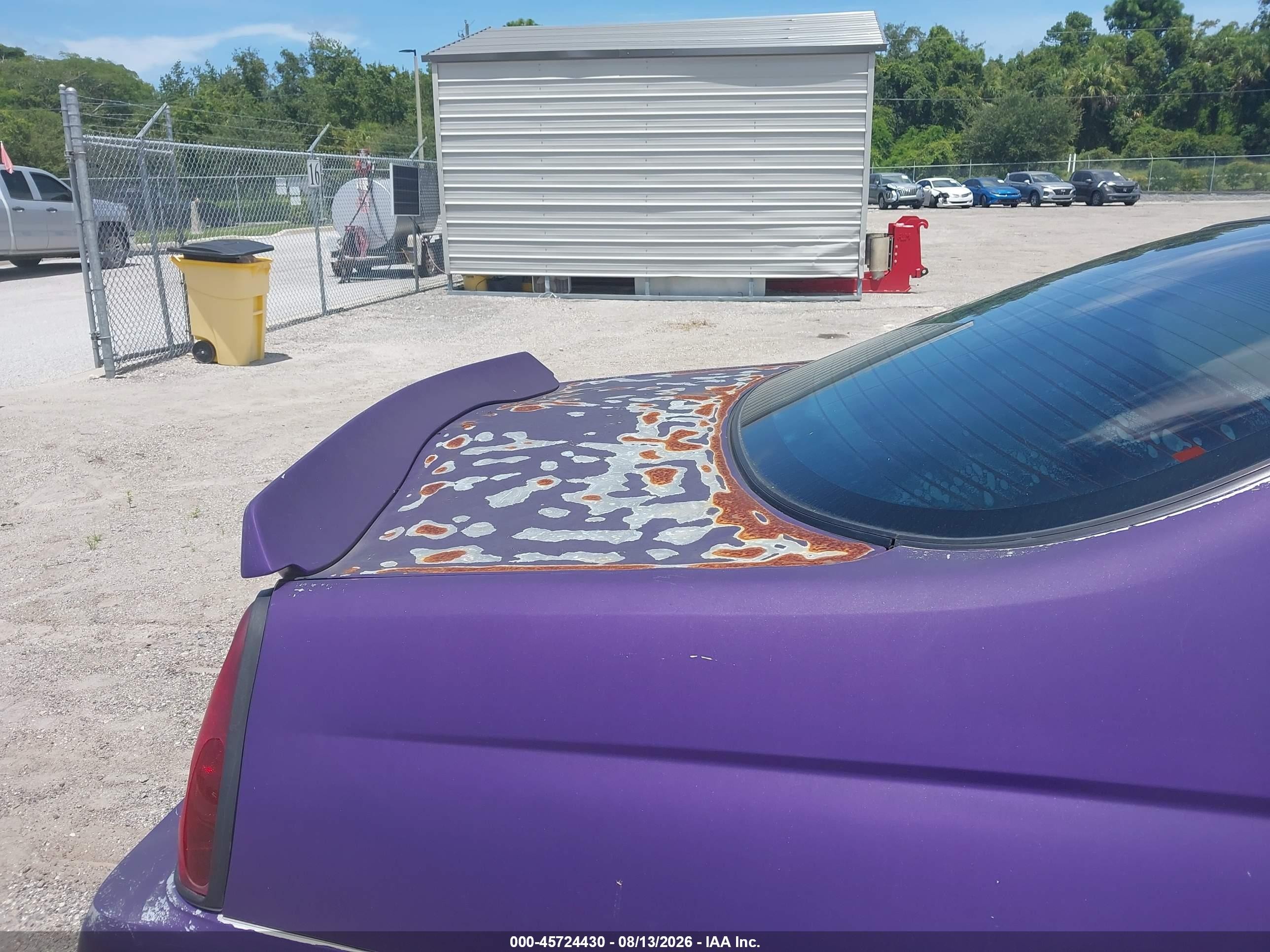 2002 Chevrolet Monte Carlo Ls Purple vin: 2G1WW15E929287701