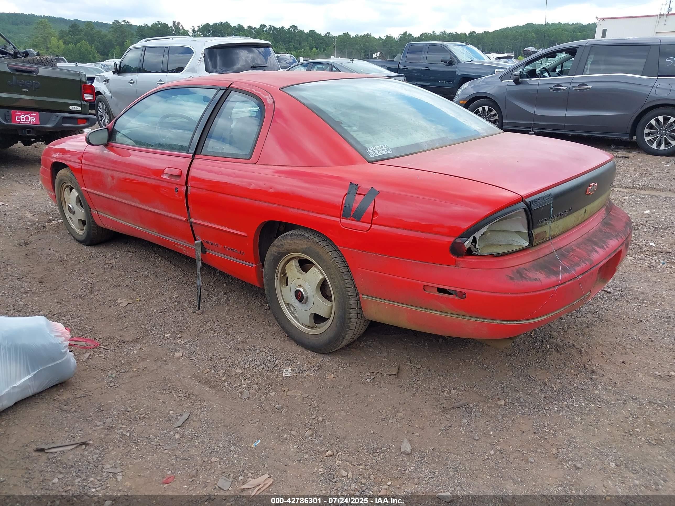 1998 Chevrolet Monte Carlo Z34 Red vin: 2G1WX12K0W9328522