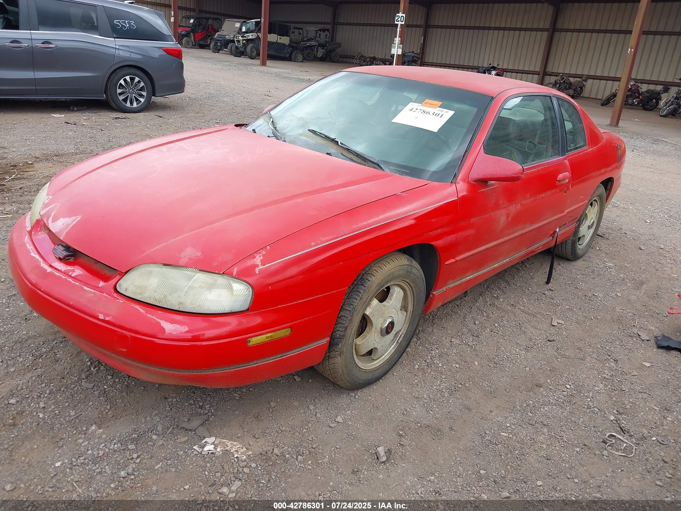1998 Chevrolet Monte Carlo Z34 Red vin: 2G1WX12K0W9328522