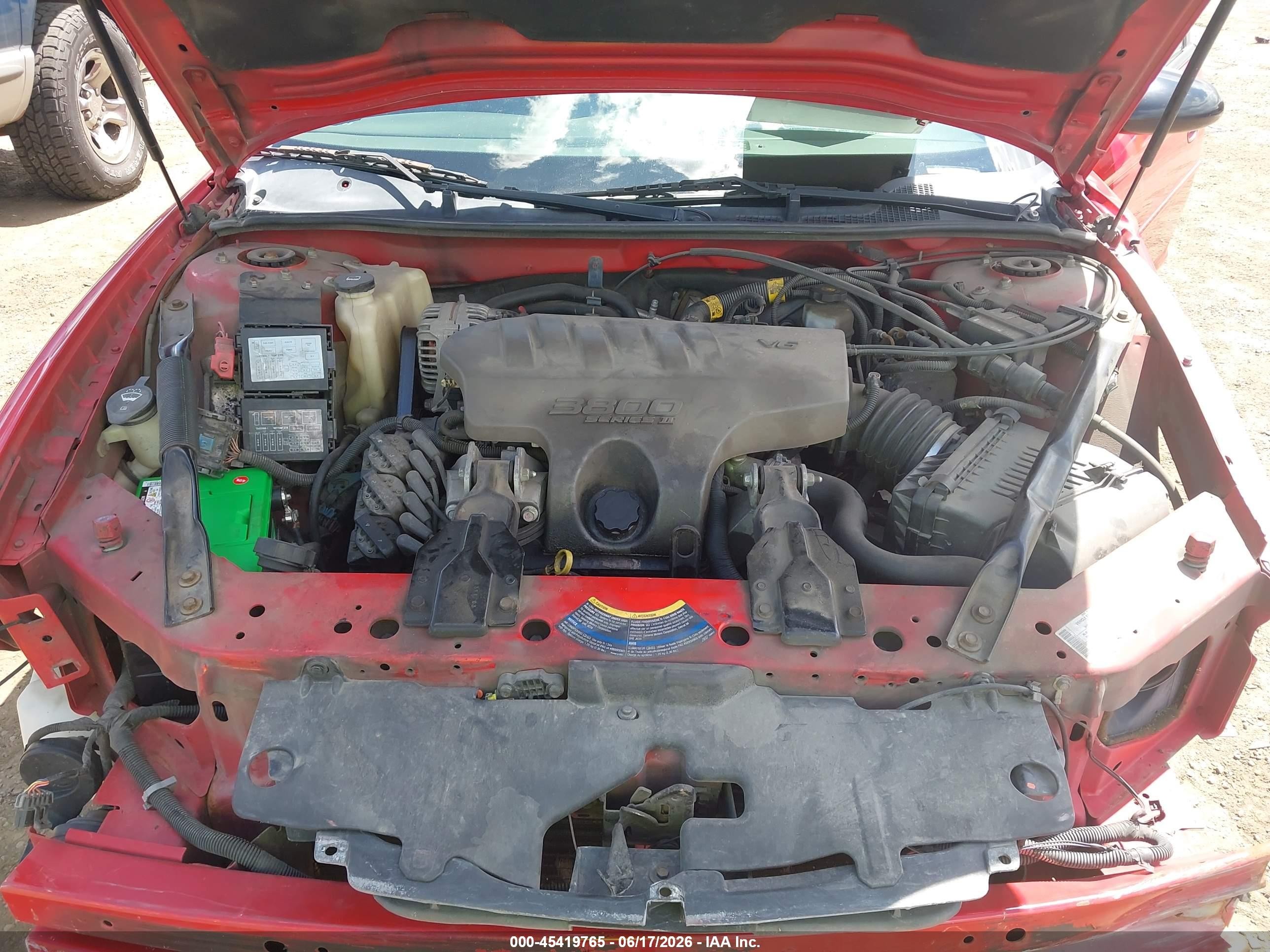 2004 Chevrolet Monte Carlo Ss Red vin: 2G1WX12K149255075