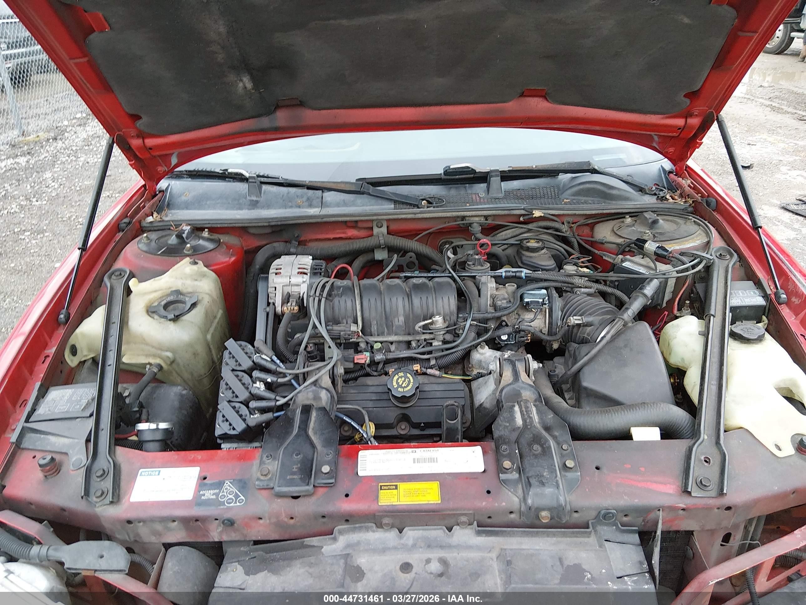 1998 Chevrolet Monte Carlo Z34 Red vin: 2G1WX12K1W9111240