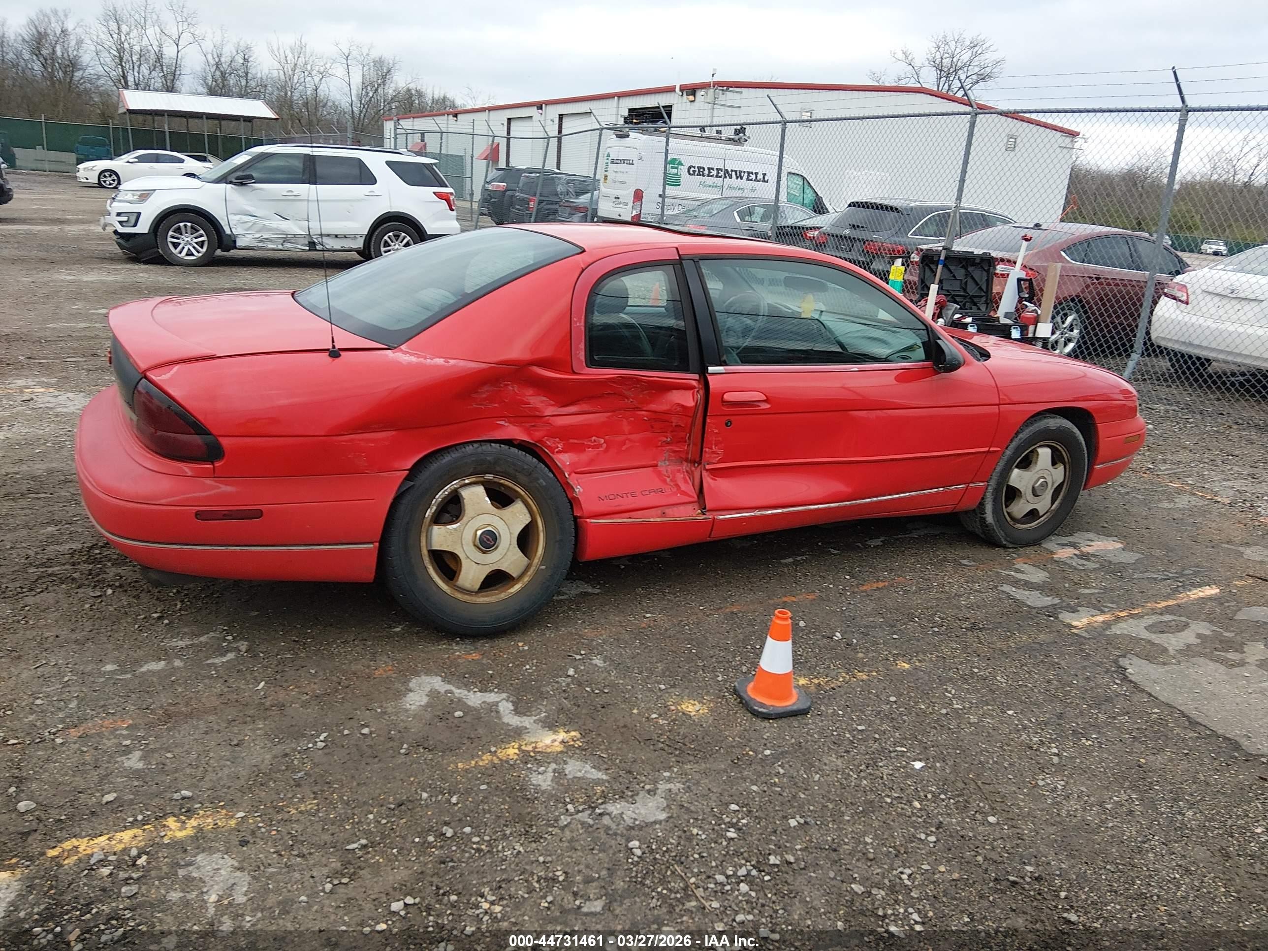 1998 Chevrolet Monte Carlo Z34 Red vin: 2G1WX12K1W9111240