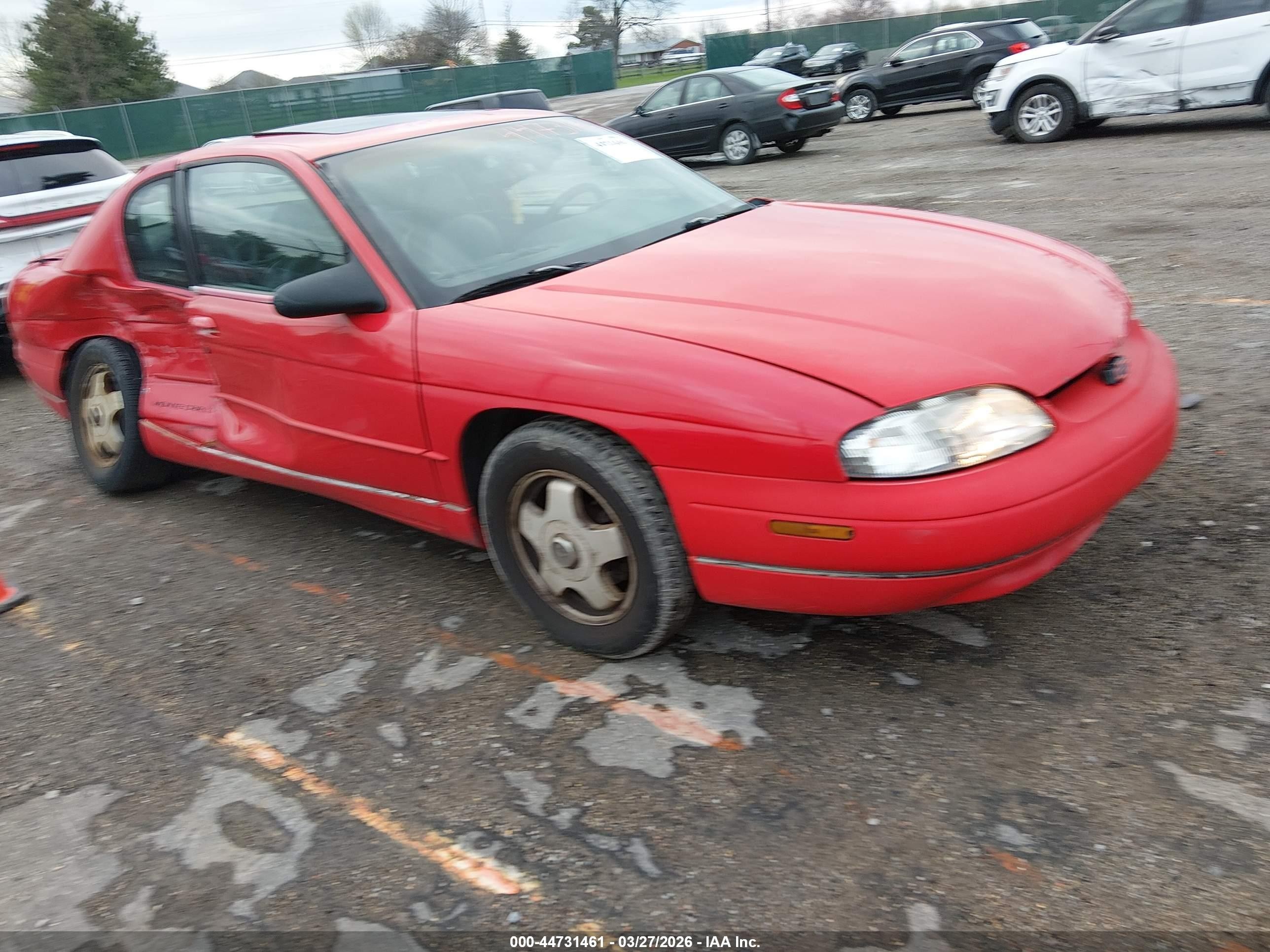 1998 Chevrolet Monte Carlo Z34 Красный vin: 2G1WX12K1W9111240