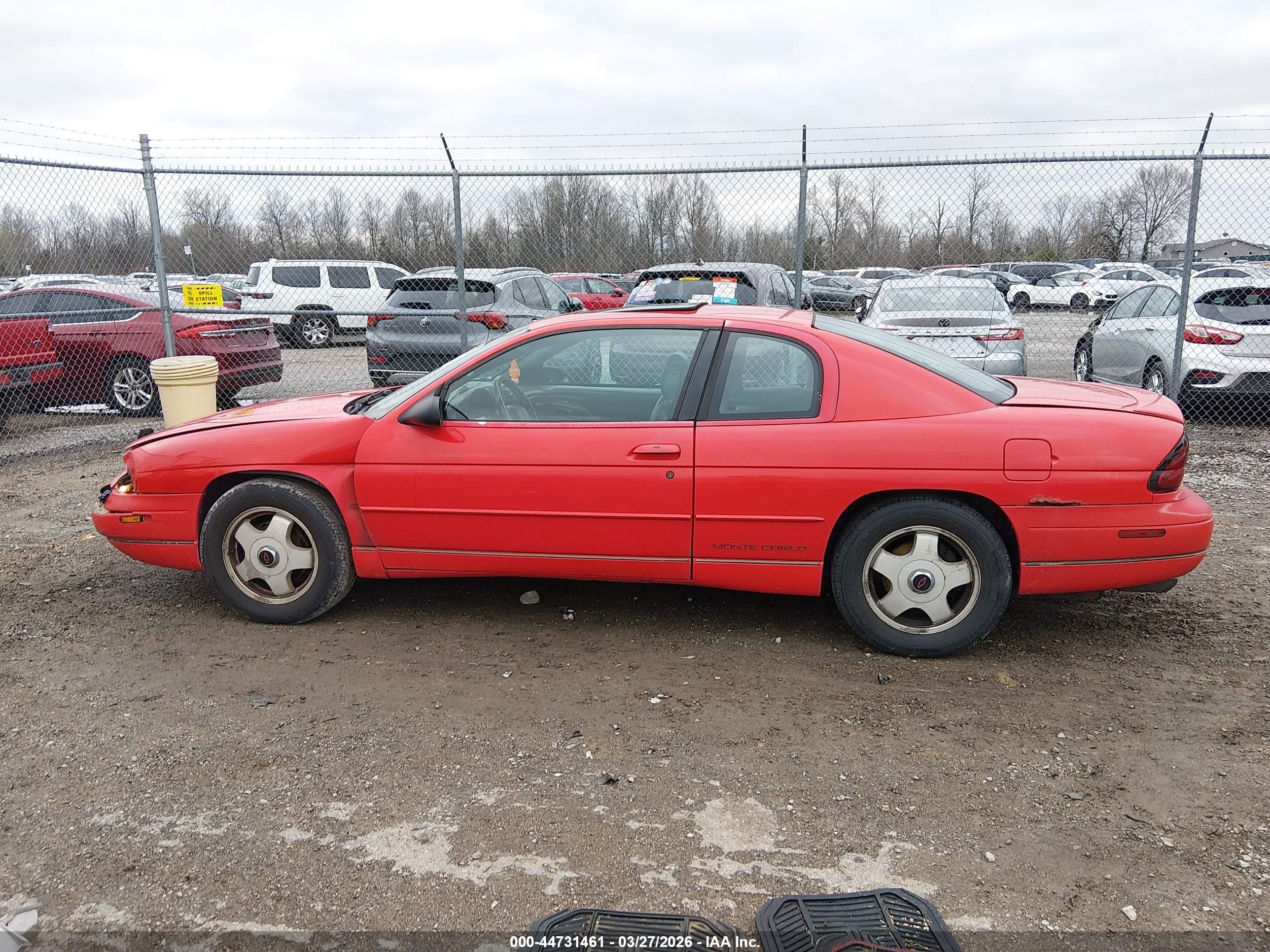 1998 Chevrolet Monte Carlo Z34 Red vin: 2G1WX12K1W9111240