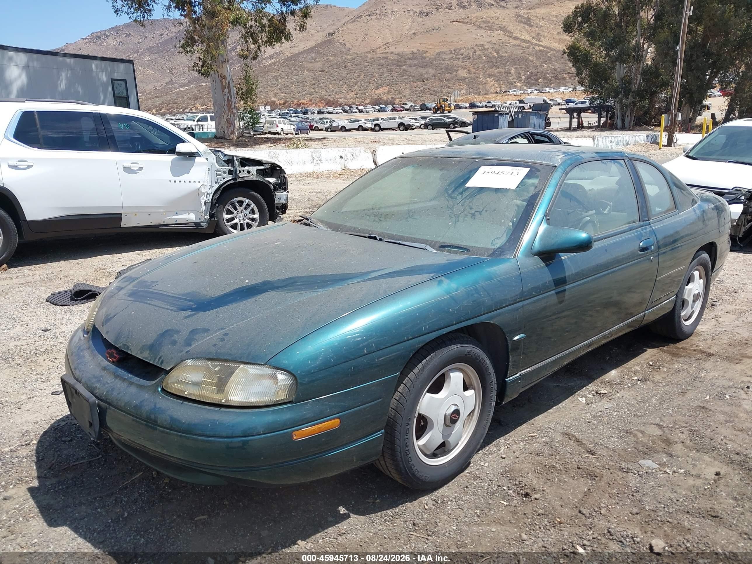 1998 Chevrolet Monte Carlo Z34 Зеленый vin: 2G1WX12K1W9128524