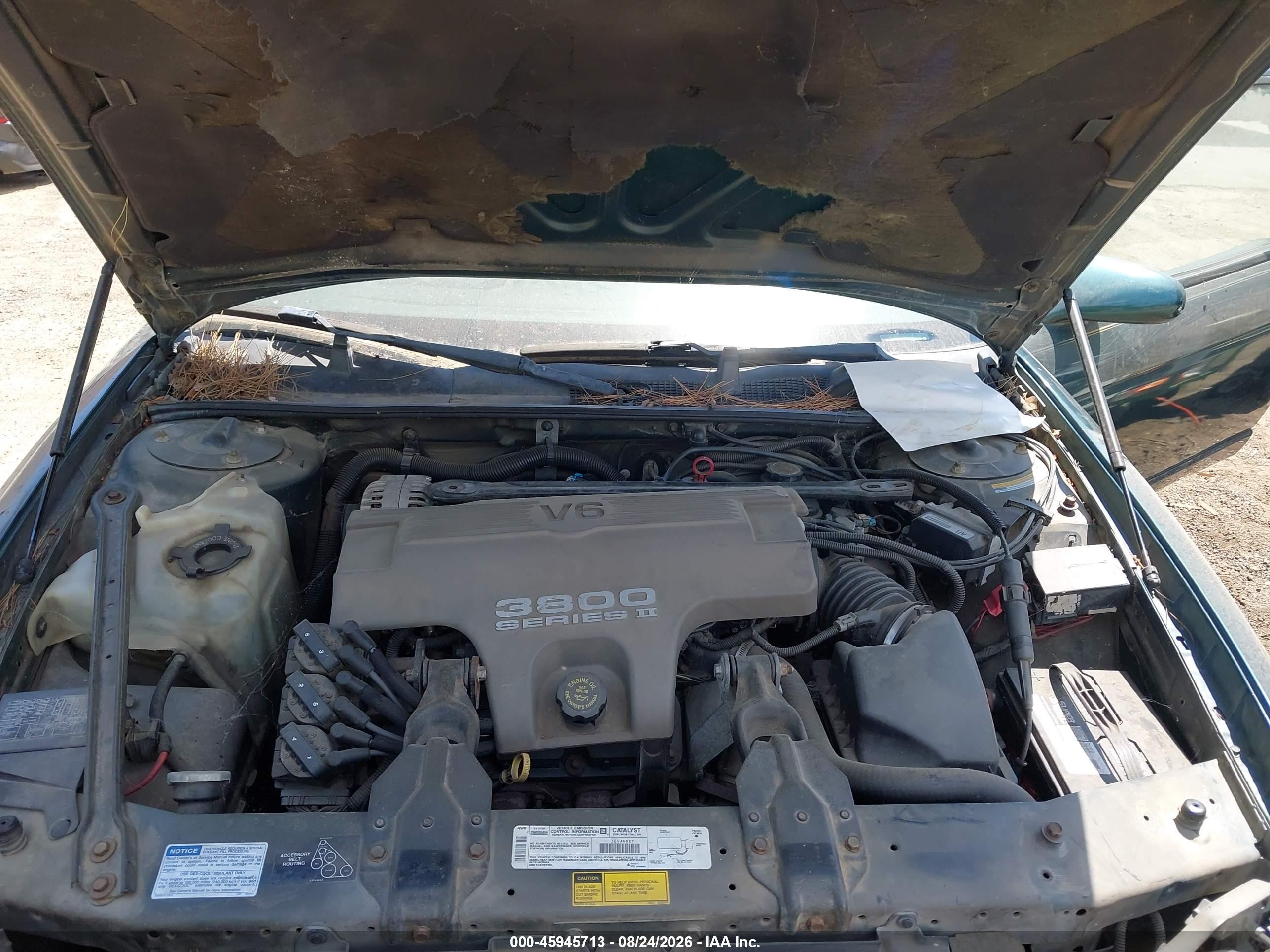1998 Chevrolet Monte Carlo Z34 Зеленый vin: 2G1WX12K1W9128524