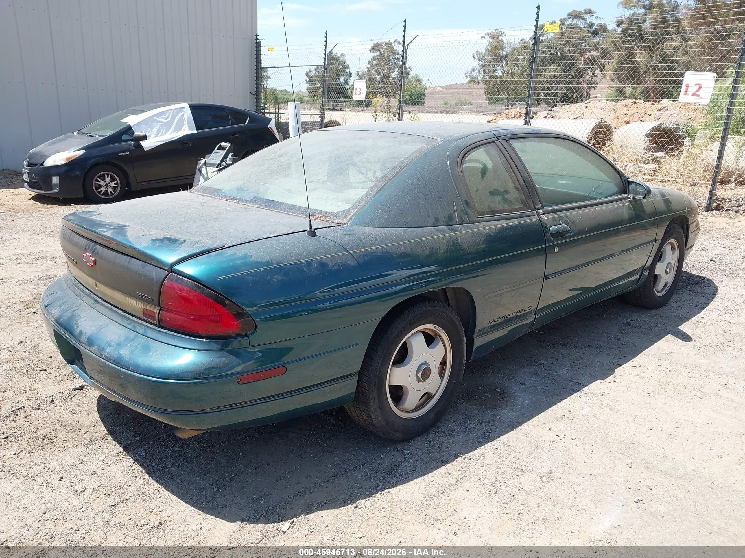 1998 Chevrolet Monte Carlo Z34 Зеленый vin: 2G1WX12K1W9128524