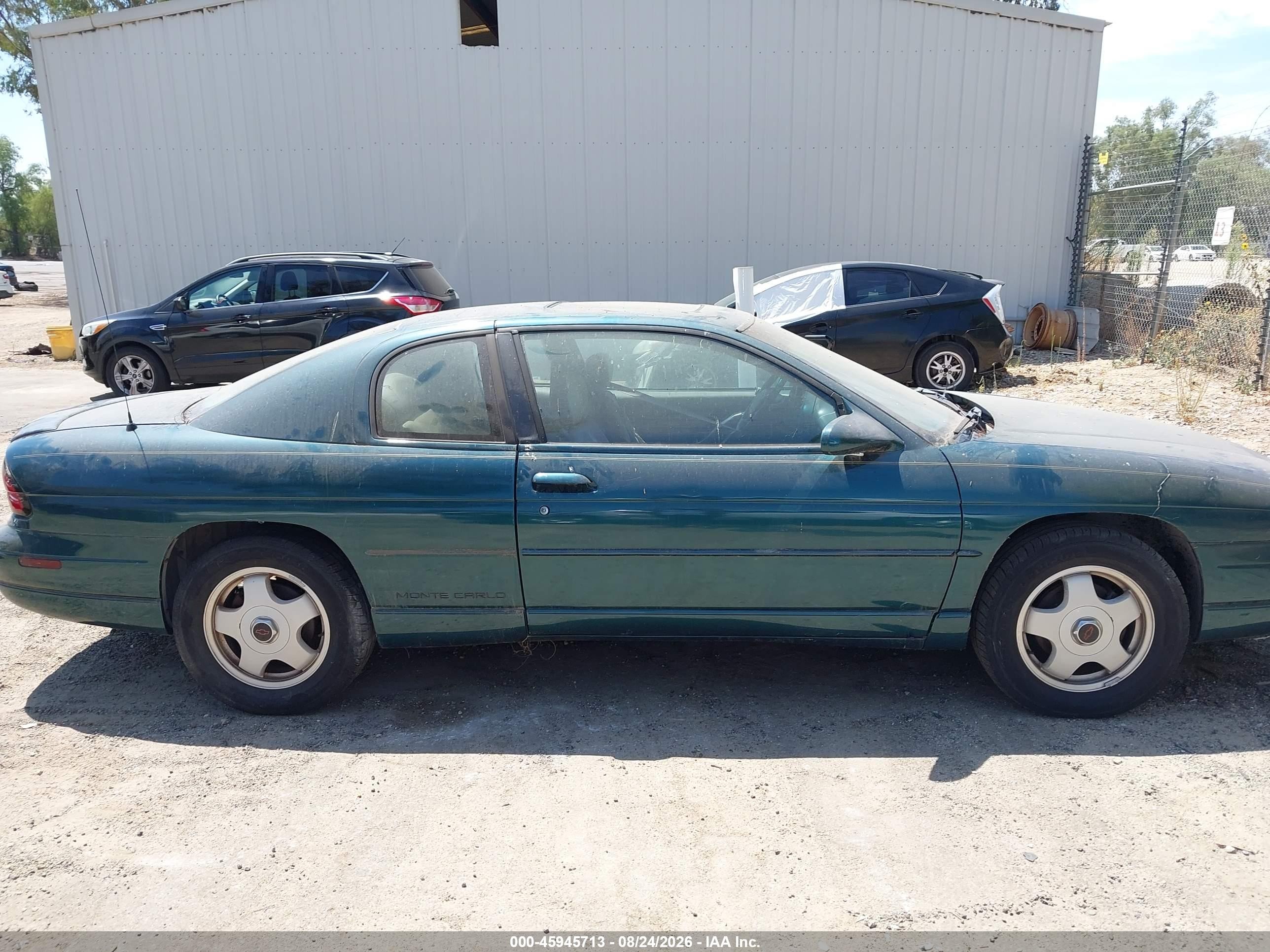 1998 Chevrolet Monte Carlo Z34 Зеленый vin: 2G1WX12K1W9128524