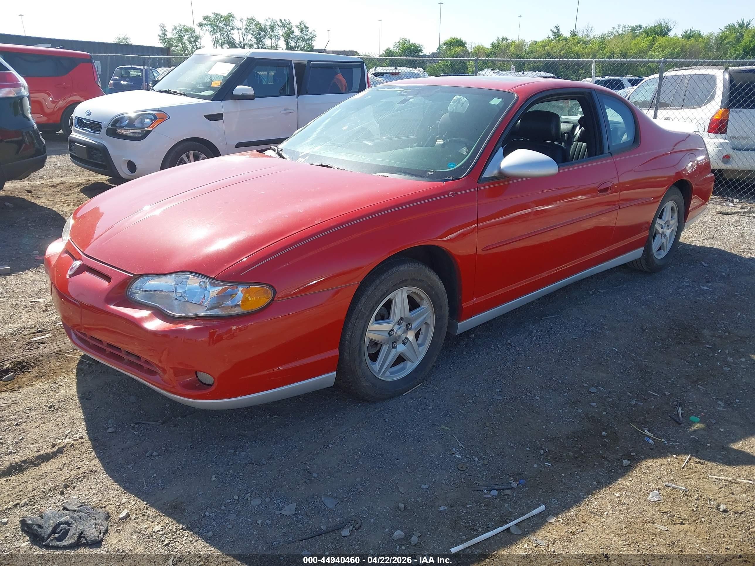 2004 Chevrolet Monte Carlo Ss Red vin: 2G1WX12K249272046