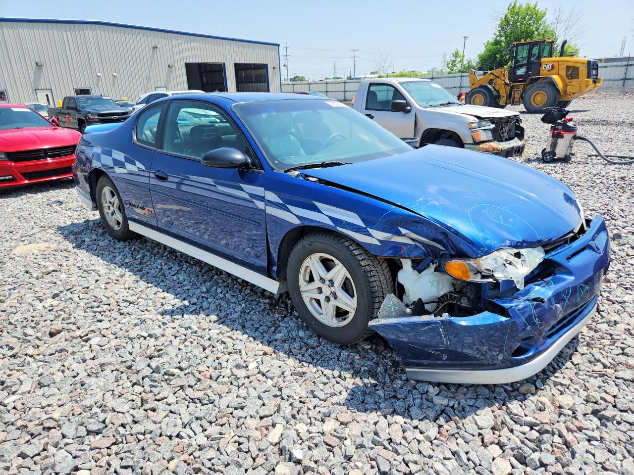 2003 Chevrolet Monte Carlo Ss Blue vin: 2G1WX12K439283306