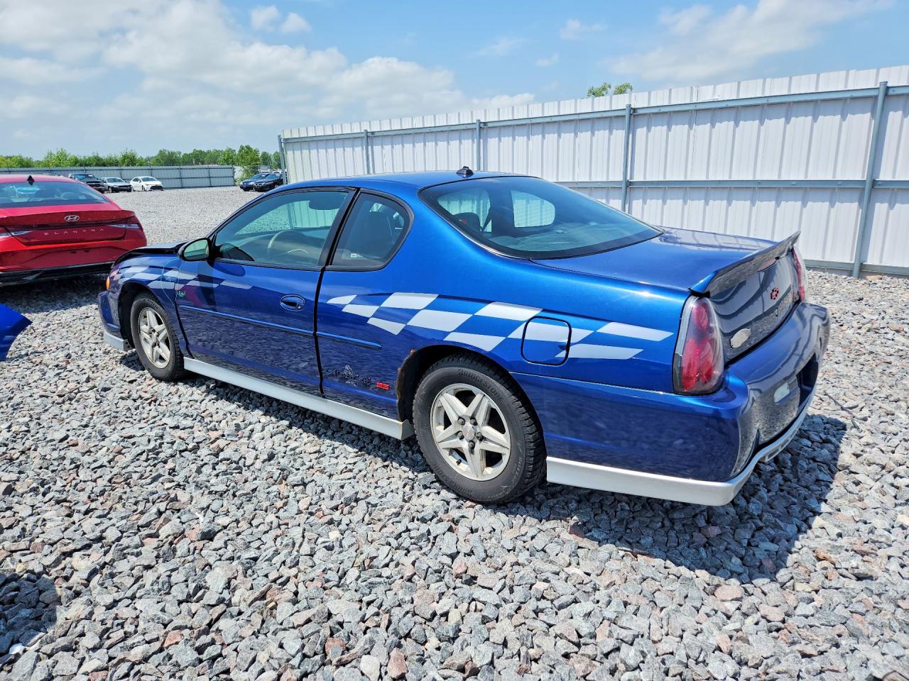 2003 Chevrolet Monte Carlo Ss Blue vin: 2G1WX12K439283306