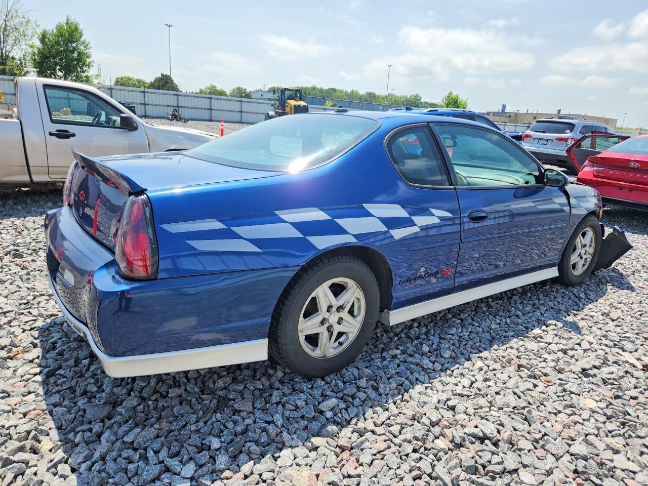 2003 Chevrolet Monte Carlo Ss Blue vin: 2G1WX12K439283306