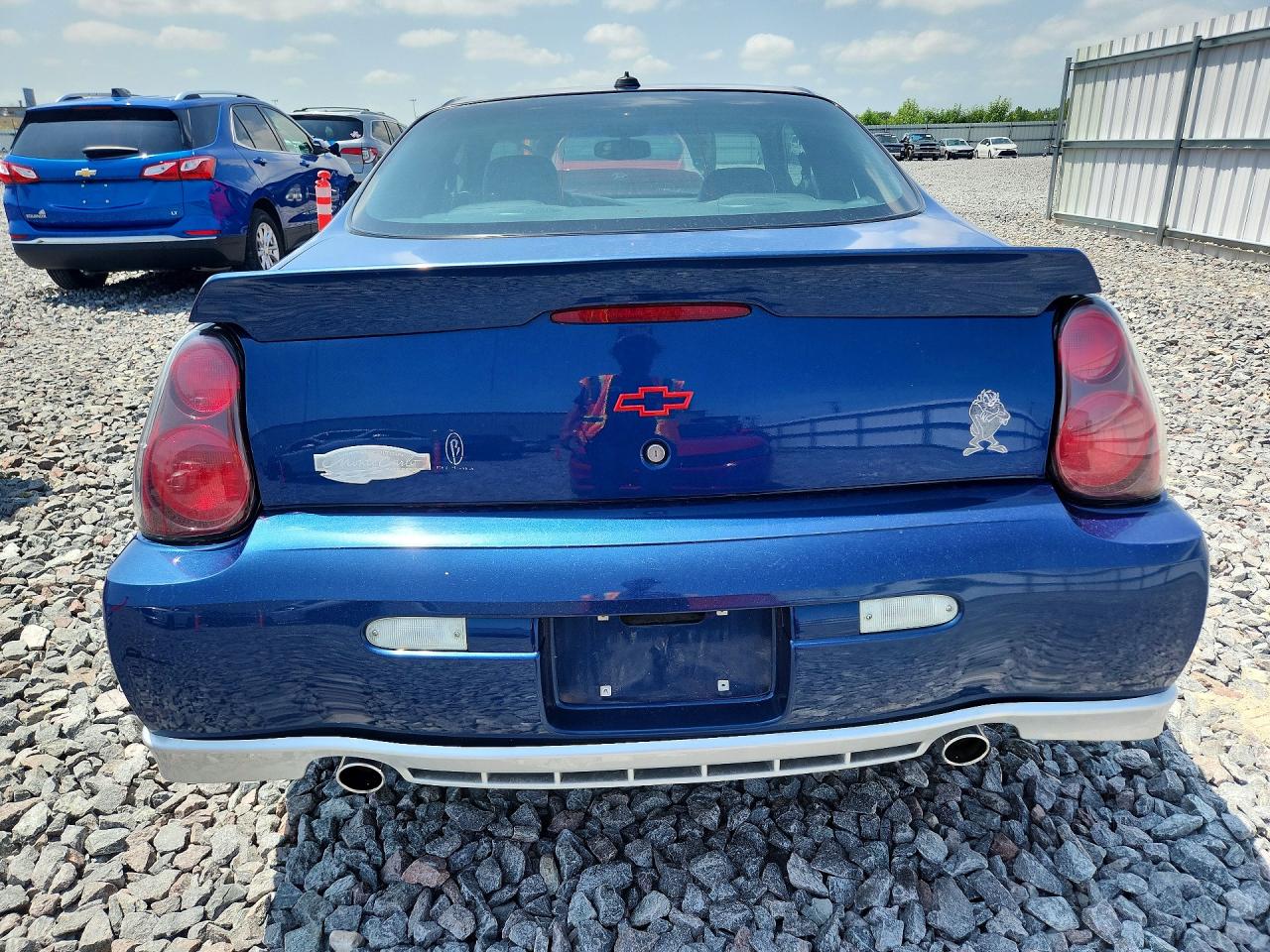 2003 Chevrolet Monte Carlo Ss Blue vin: 2G1WX12K439283306