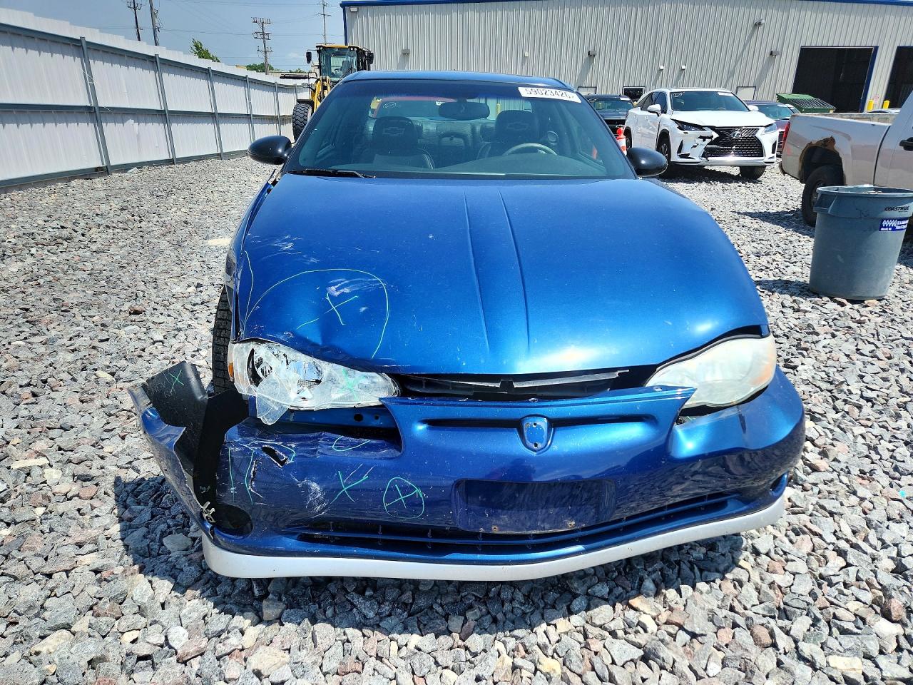 2003 Chevrolet Monte Carlo Ss Blue vin: 2G1WX12K439283306