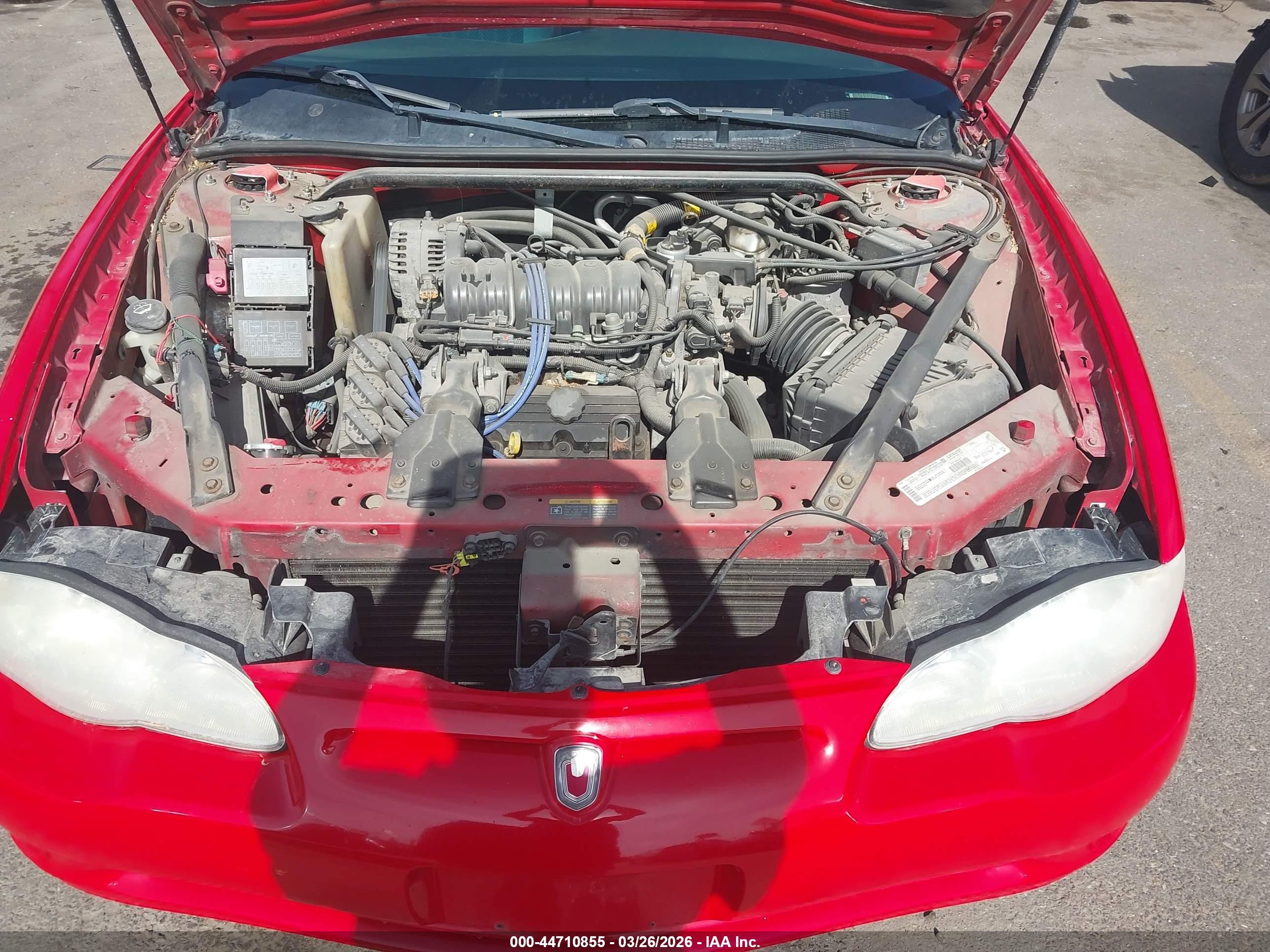 2003 Chevrolet Monte Carlo Ss Red vin: 2G1WX12K539196241