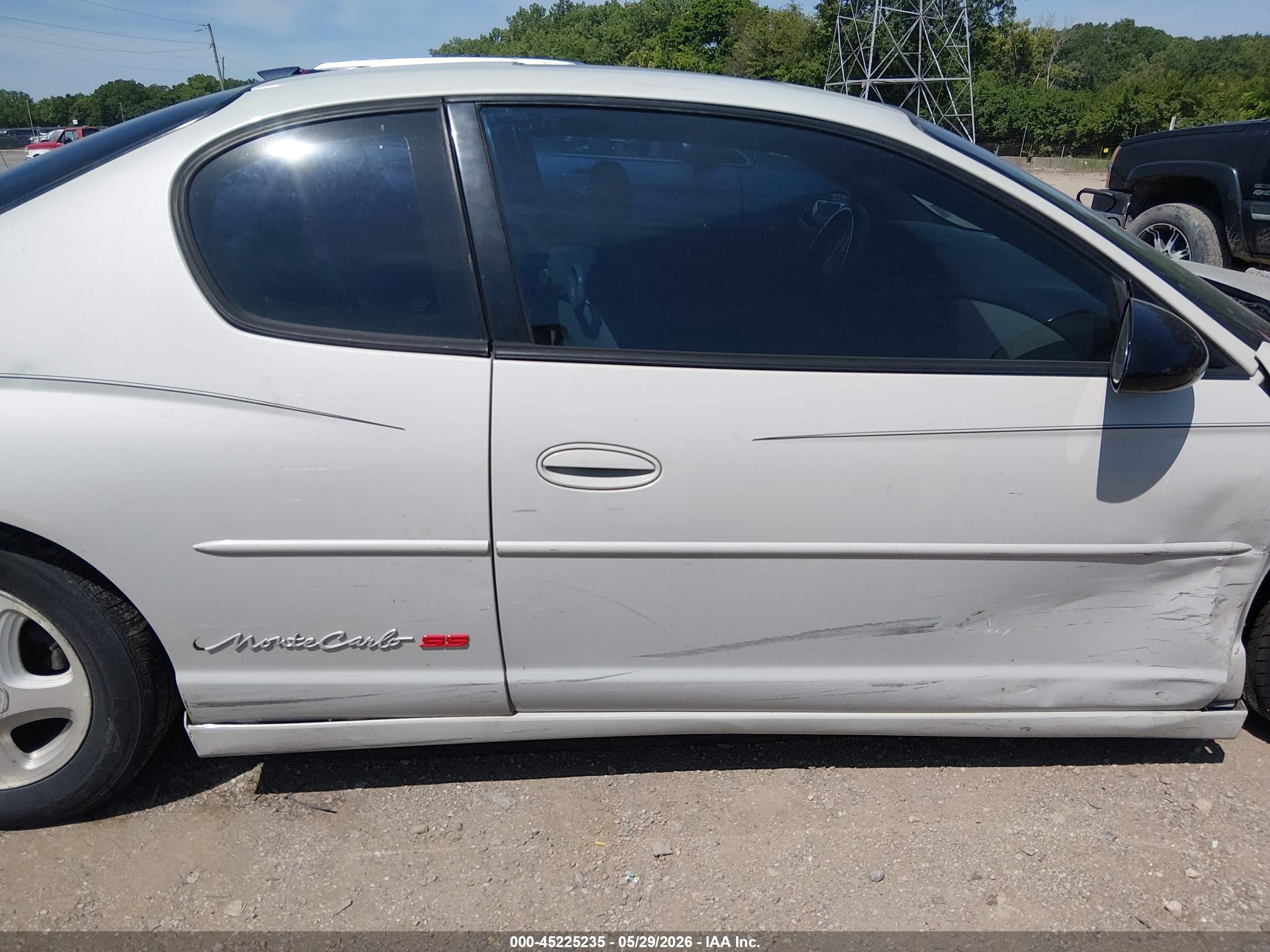 2003 Chevrolet Monte Carlo Ss Белый vin: 2G1WX12K539419975