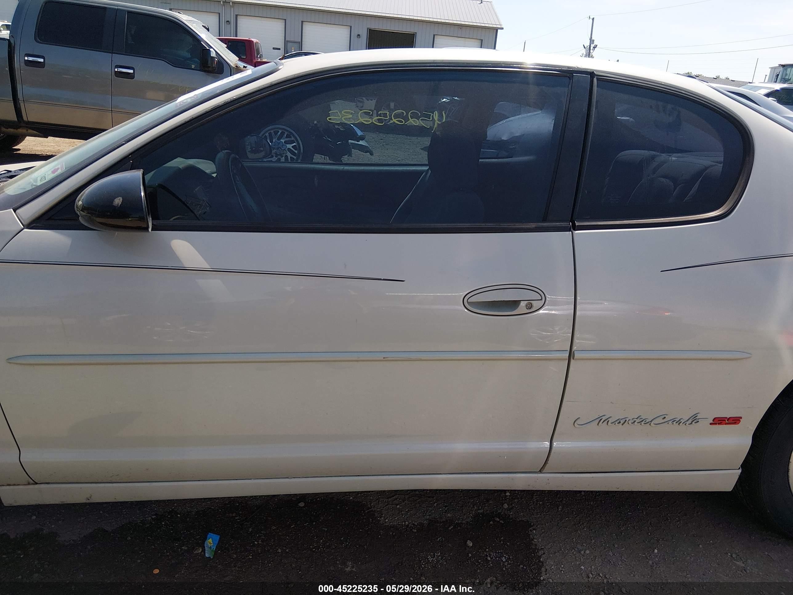 2003 Chevrolet Monte Carlo Ss Белый vin: 2G1WX12K539419975