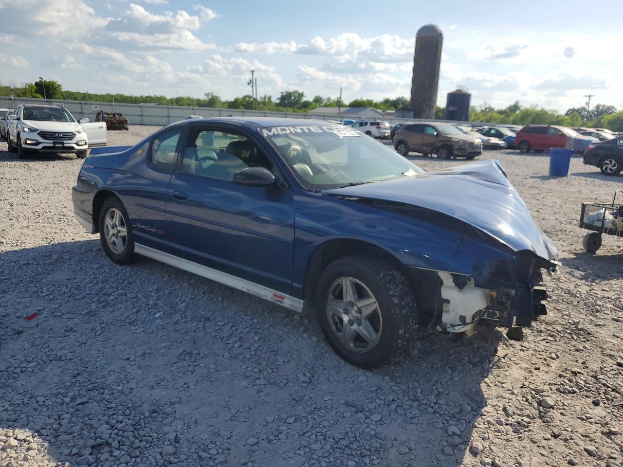 2003 Chevrolet Monte Carlo Ss Синий vin: 2G1WX12K739353493